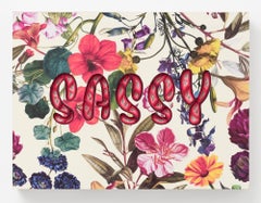 "SASSY" Floral Typography with Hand-Cut and Layered Paper