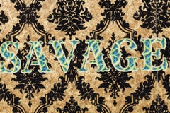 "SAVAGE" Rivestimento murale floccato con carta stratificata in culla di Charles Clary