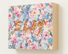 "SLAY" Hand Cut Papier Affirmation Floral und Hummingbird Design
