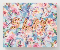 "SLAY" Hand Cut Papier Affirmation Floral und Hummingbird Design