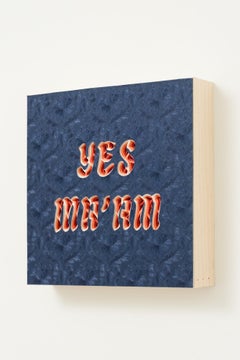 "YES MA'AM" Papier découpé à la main et stratifié créant des dimensions et des textures