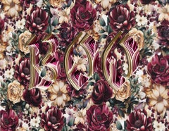 "BOO",  Dimensional Wall-Hanging Sculpture by Charles Clary