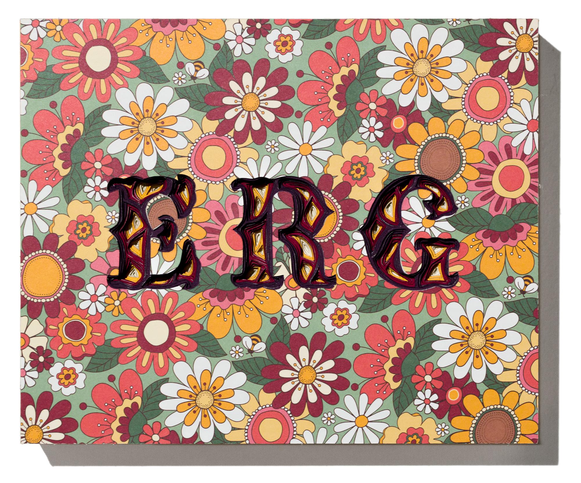 "ERG" Dimensional Wall-Hanging Sculpture by Charles Clary
