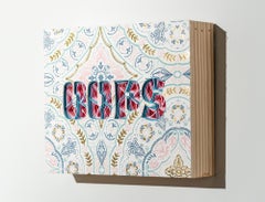 "OOPS", scultura da parete in carta ritagliata a mano