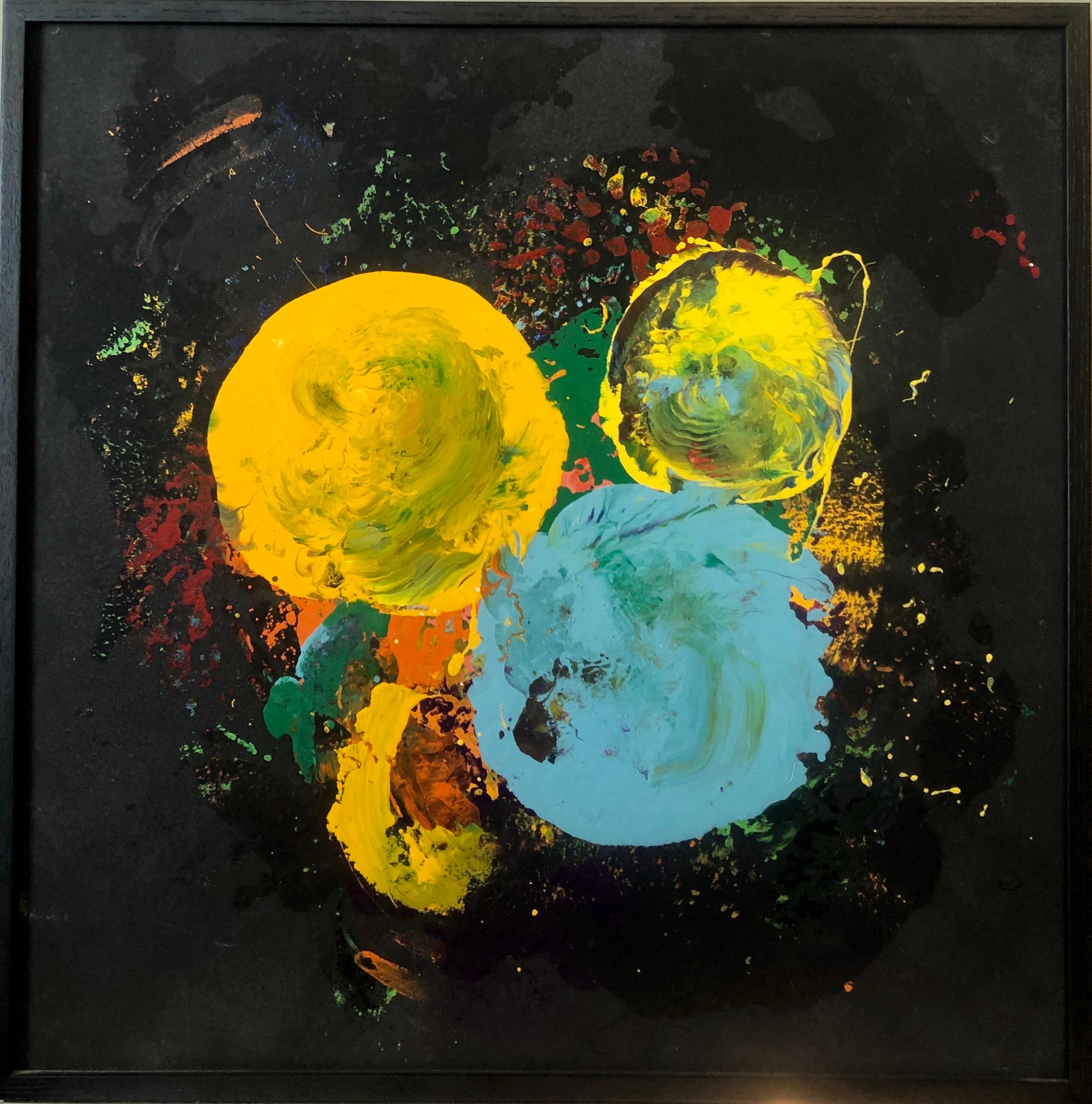 Charles Clough Immagine Generazione Espressionista Astratta Pittura a olio smaltato in vendita 1