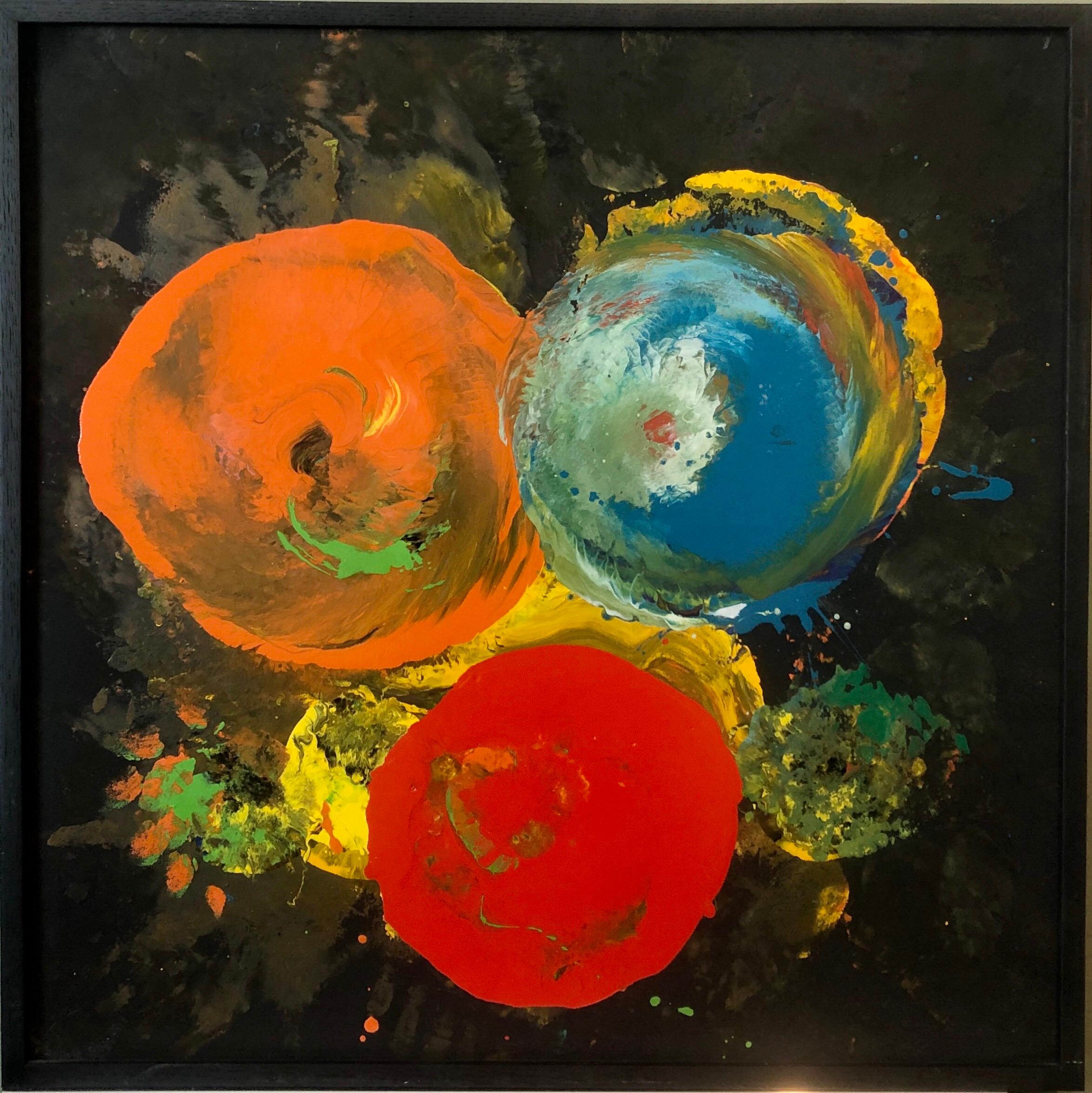 Charles Clough Immagine Generazione Espressionista Astratta Pittura a olio smaltato in vendita 1