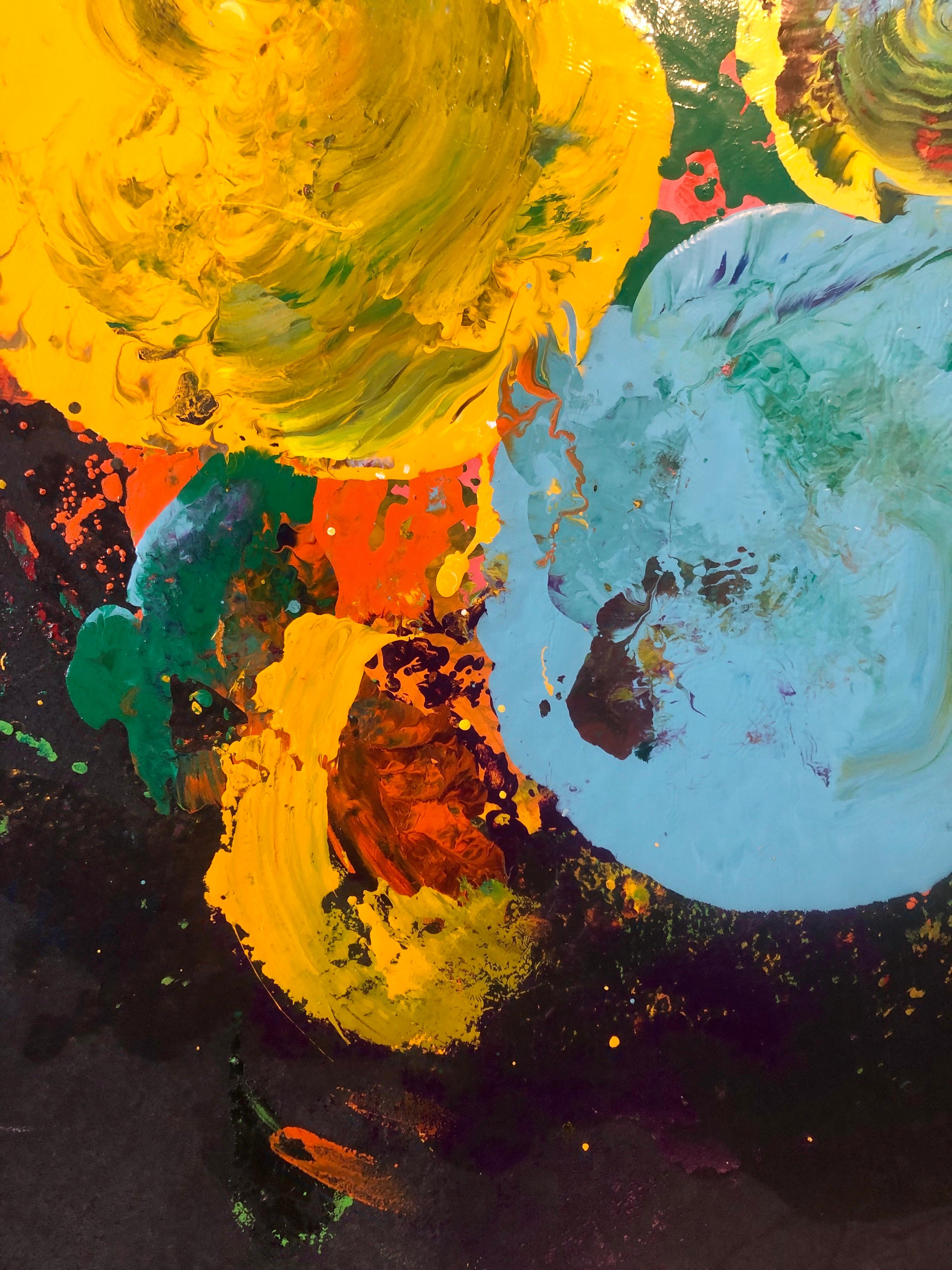 Charles Clough Immagine Generazione Espressionista Astratta Pittura a olio smaltato in vendita 3