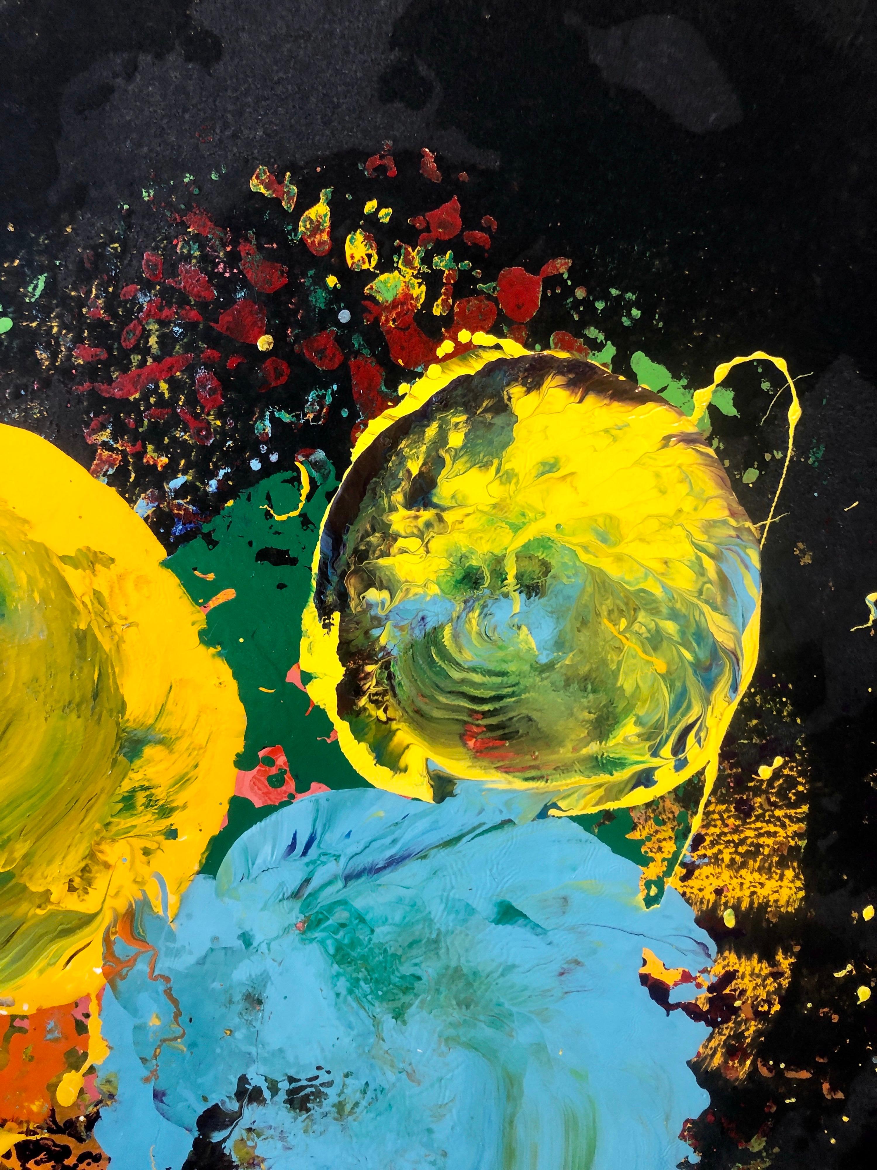 Charles Clough Immagine Generazione Espressionista Astratta Pittura a olio smaltato in vendita 4
