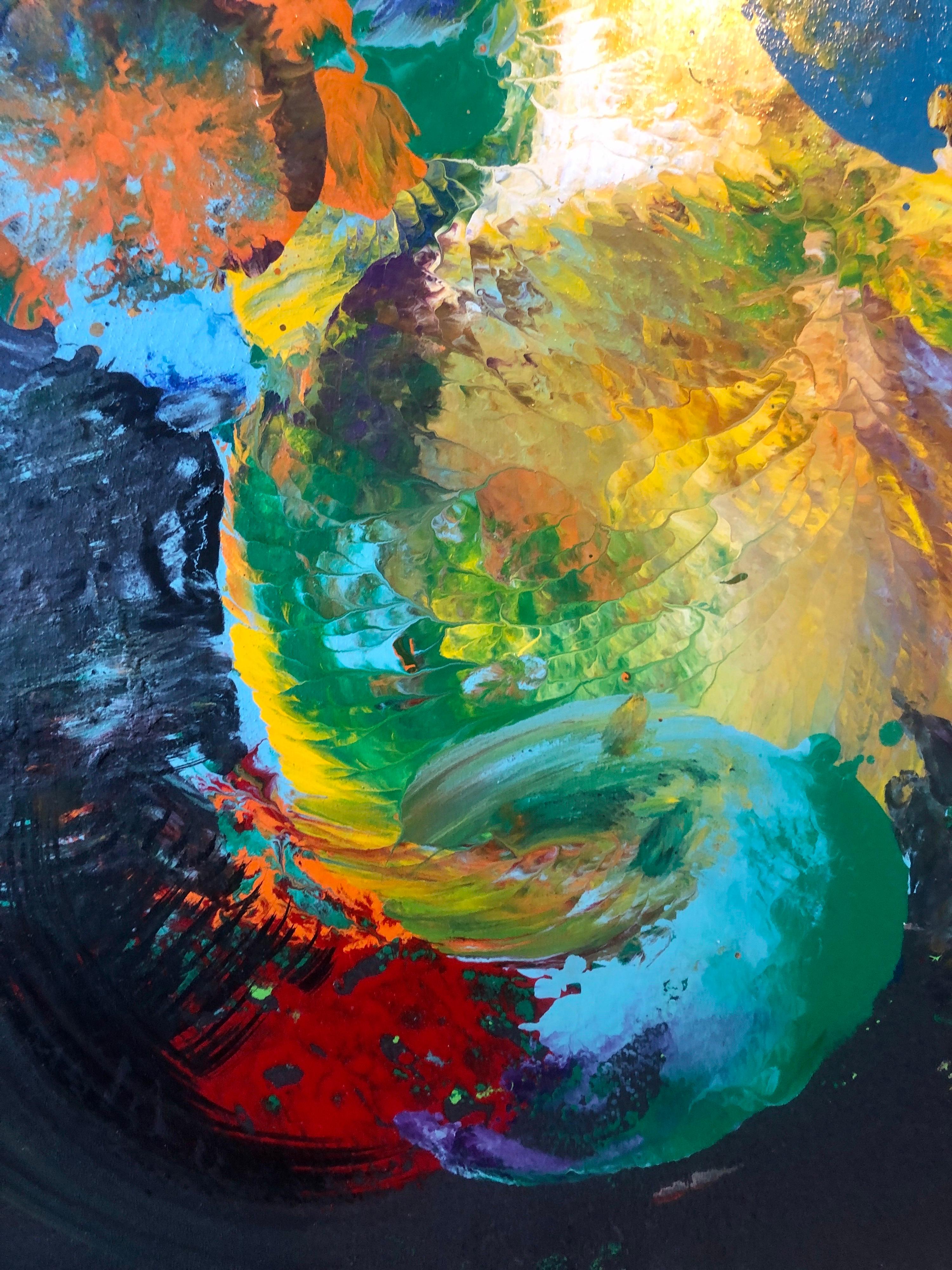 Charles Clough Immagine Generazione Espressionista Astratta Pittura a olio smaltato in vendita 4