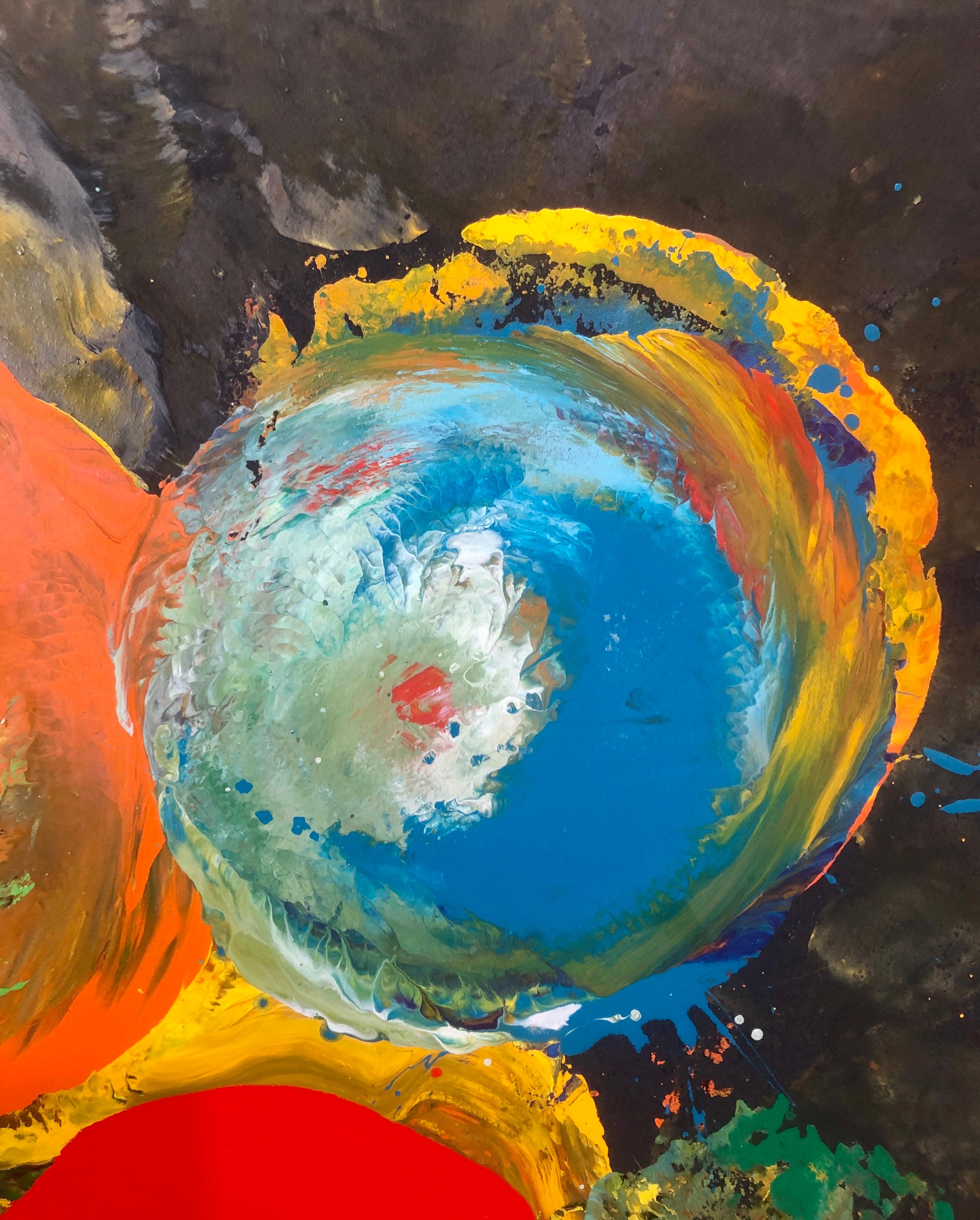 Charles Clough Immagine Generazione Espressionista Astratta Pittura a olio smaltato in vendita 4