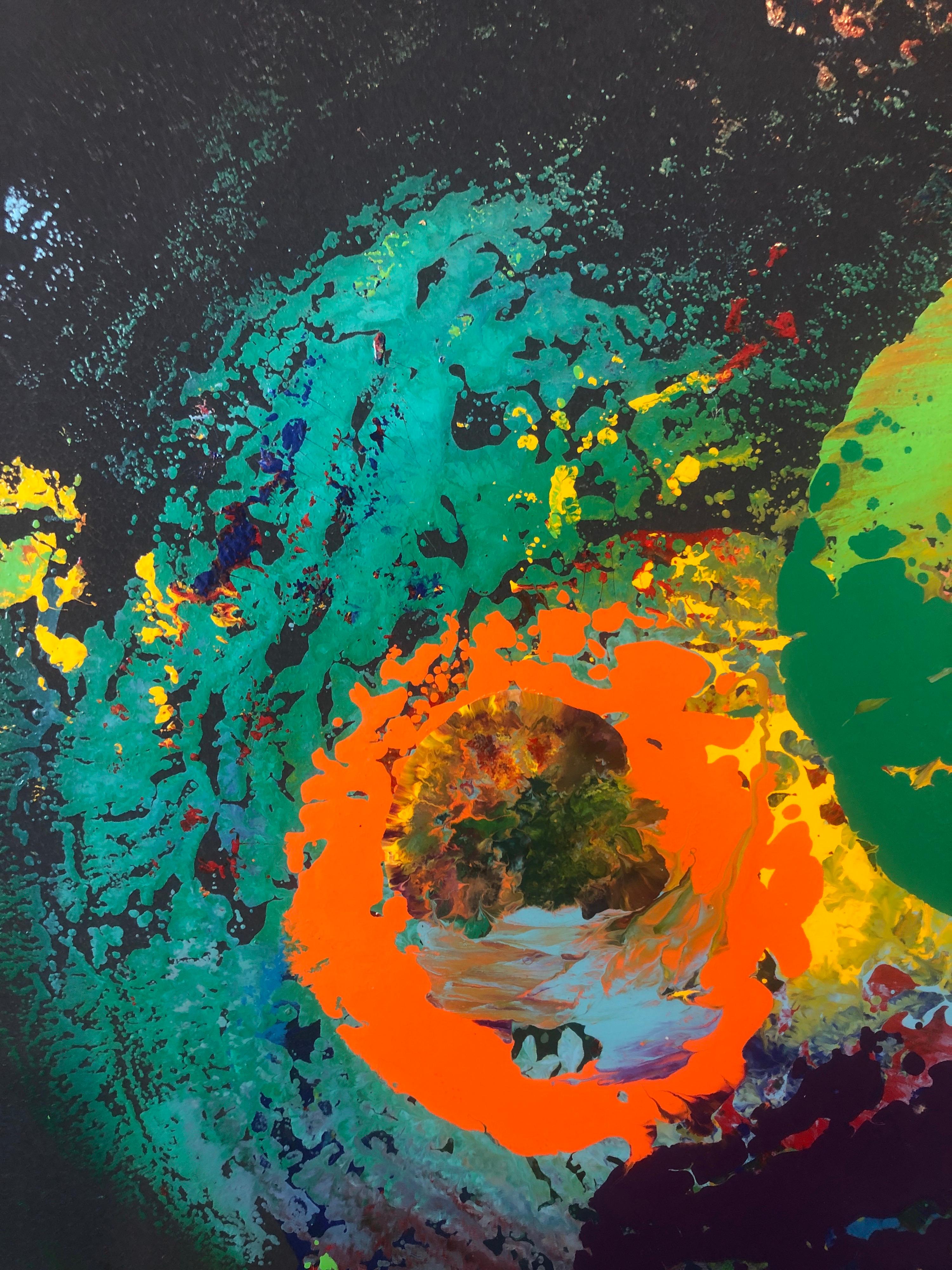 Charles Clough Immagine Generazione Espressionista Astratta Pittura a olio smaltato in vendita 5