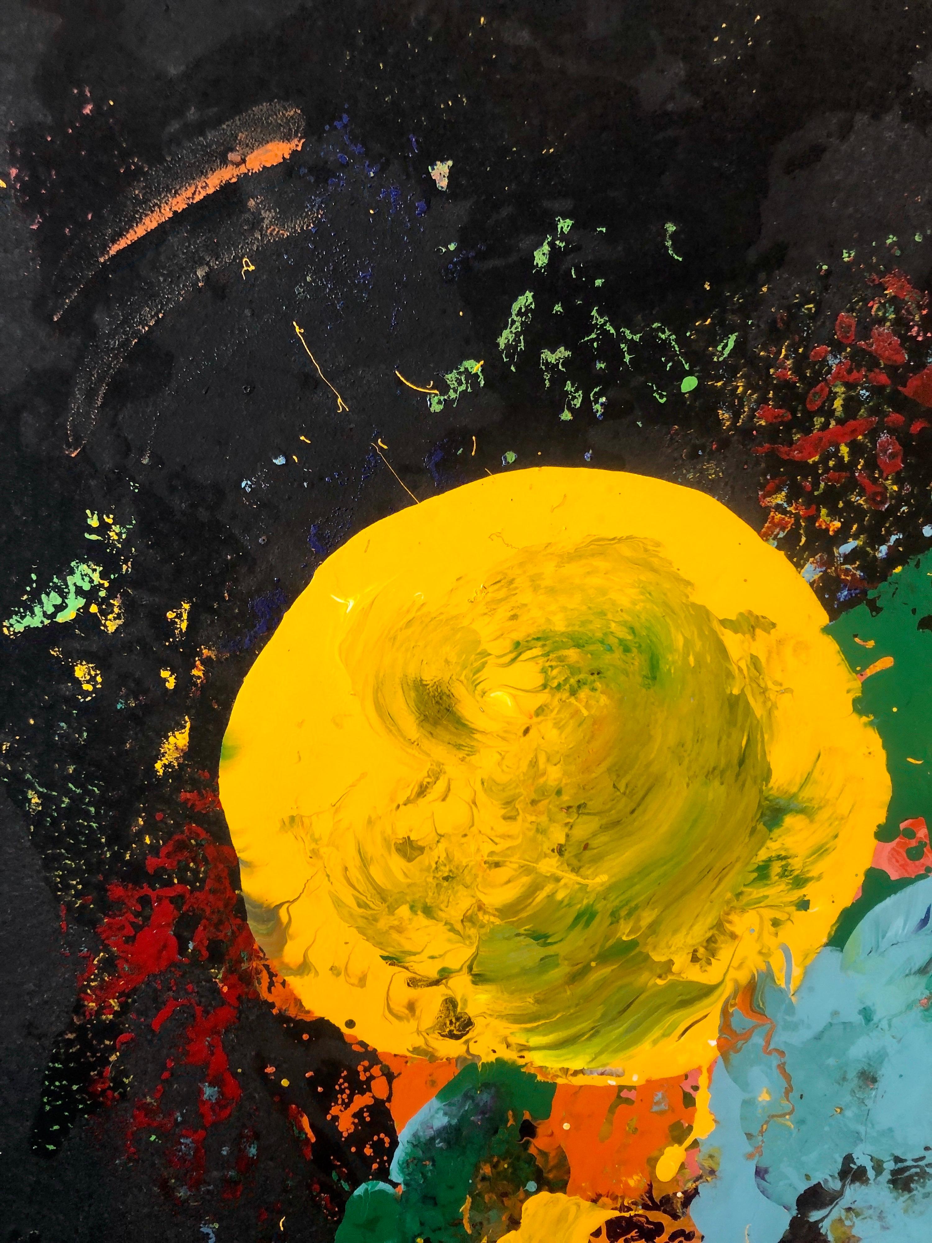 Charles Clough Immagine Generazione Espressionista Astratta Pittura a olio smaltato in vendita 5
