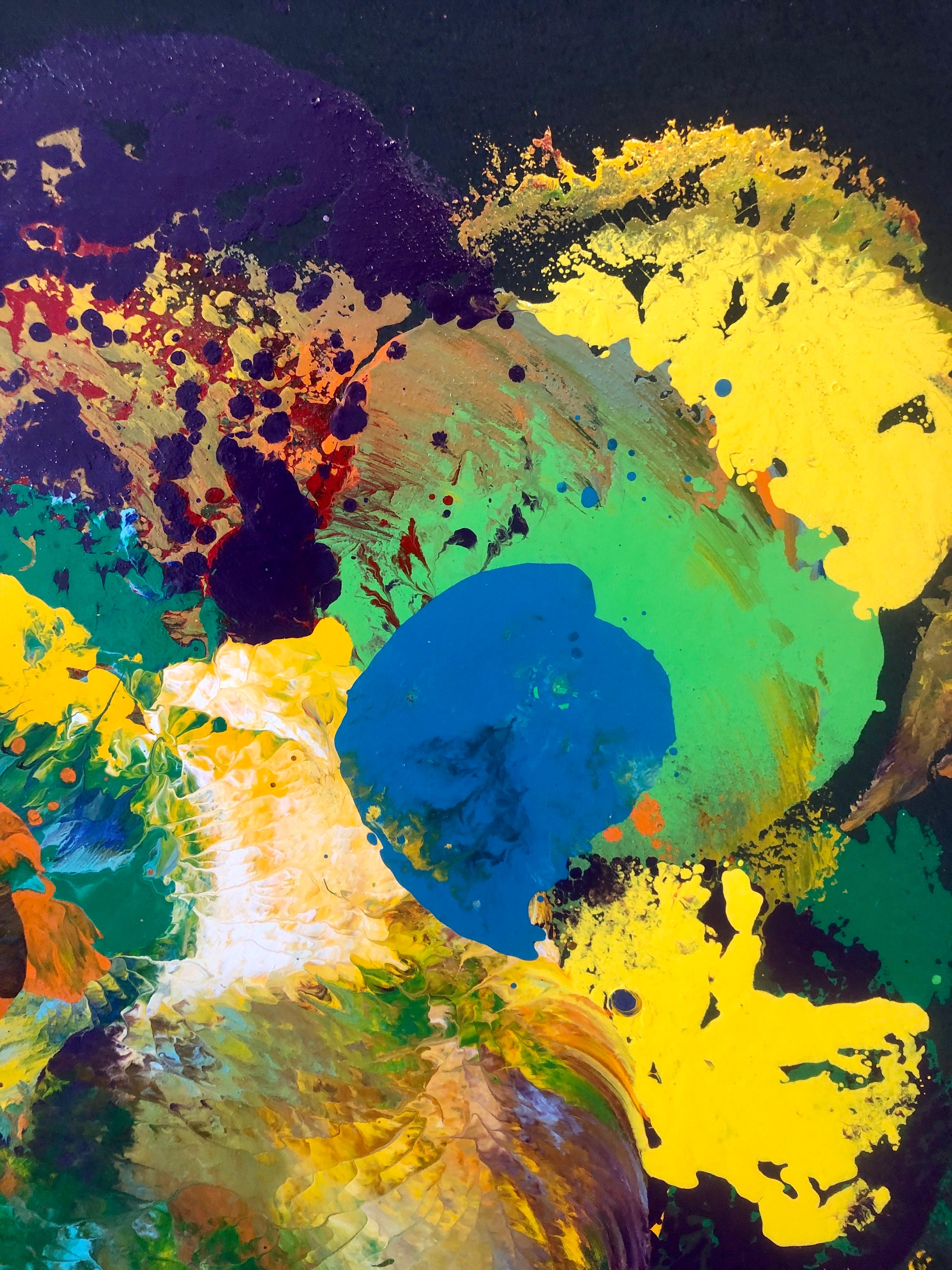 Charles Clough Immagine Generazione Espressionista Astratta Pittura a olio smaltato in vendita 5