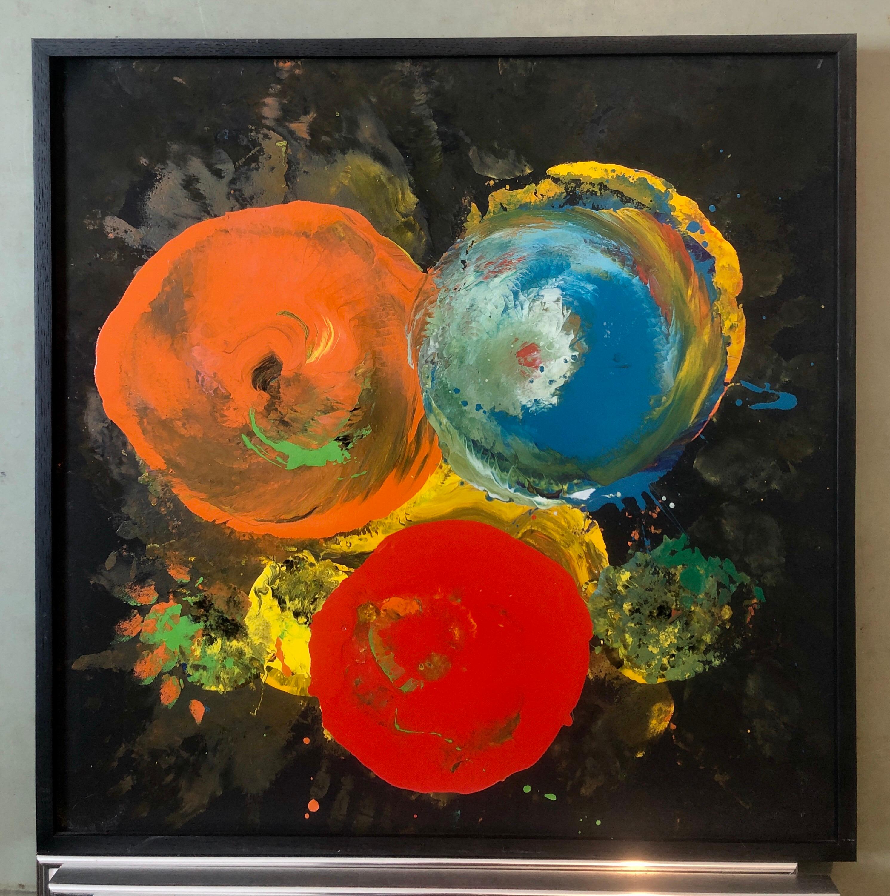 Charles Clough Immagine Generazione Espressionista Astratta Pittura a olio smaltato in vendita 6