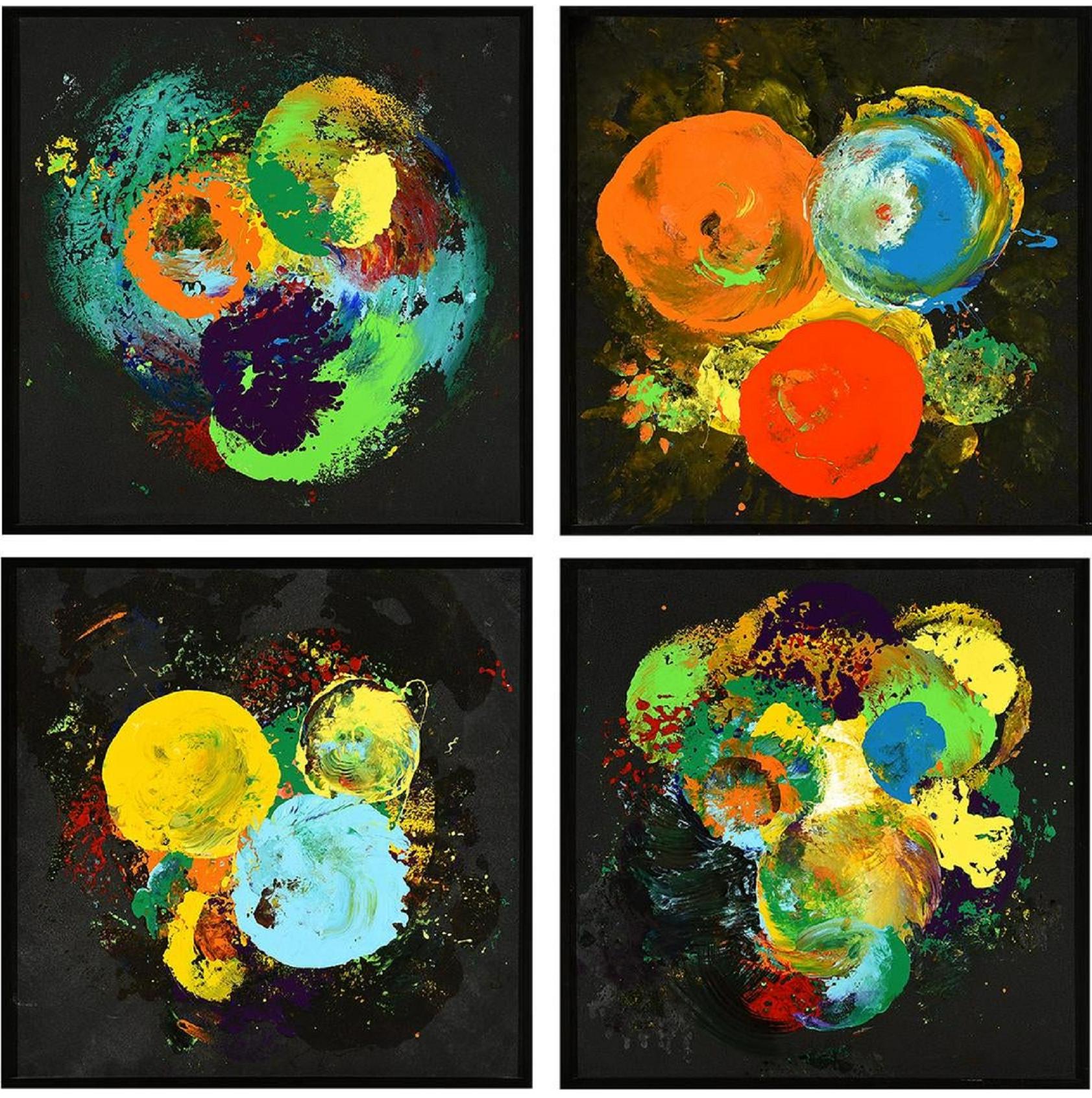 Charles Clough Immagine Generazione Espressionista Astratta Pittura a olio smaltato in vendita 7