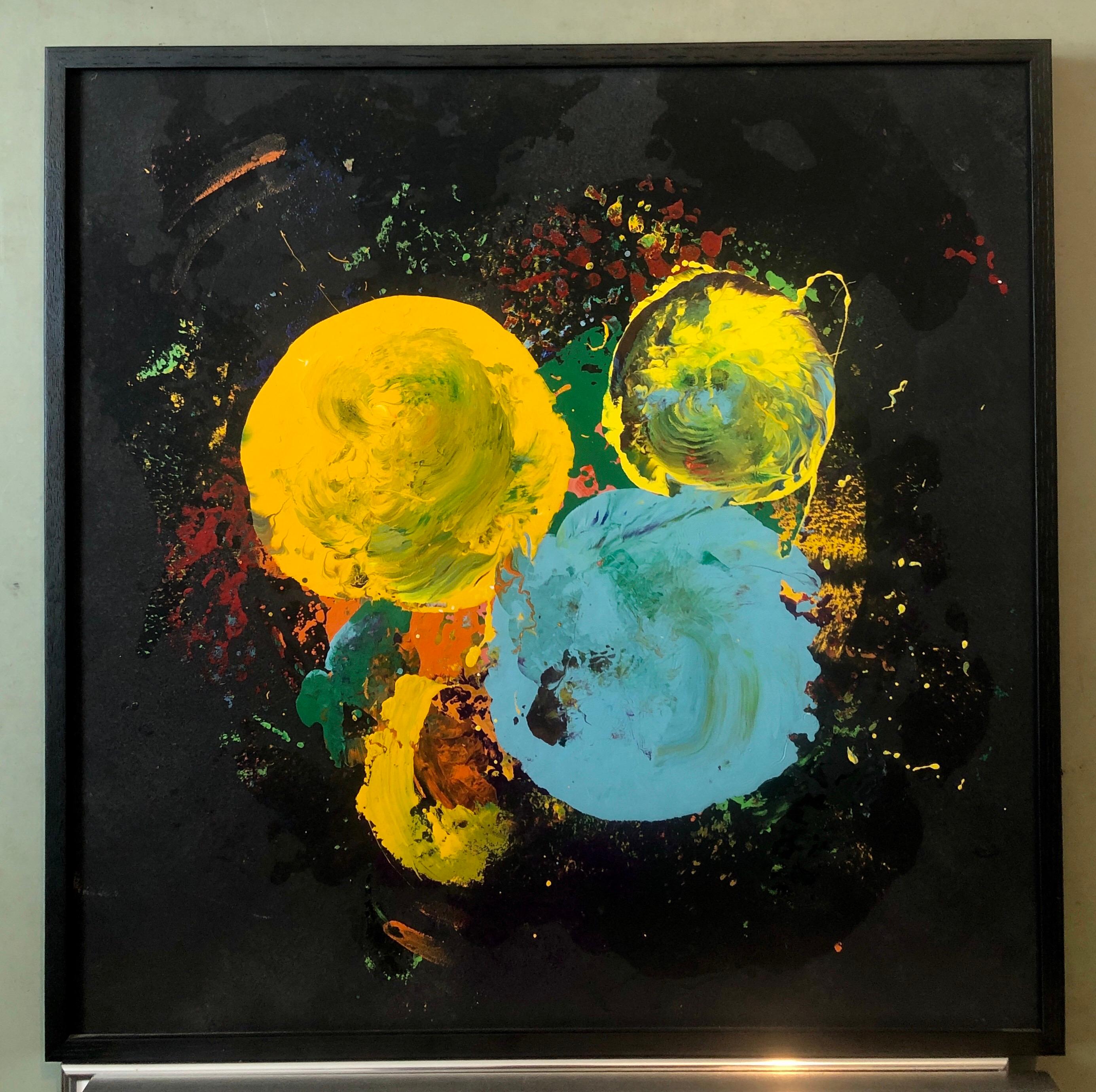 Charles Clough Immagine Generazione Espressionista Astratta Pittura a olio smaltato in vendita 8