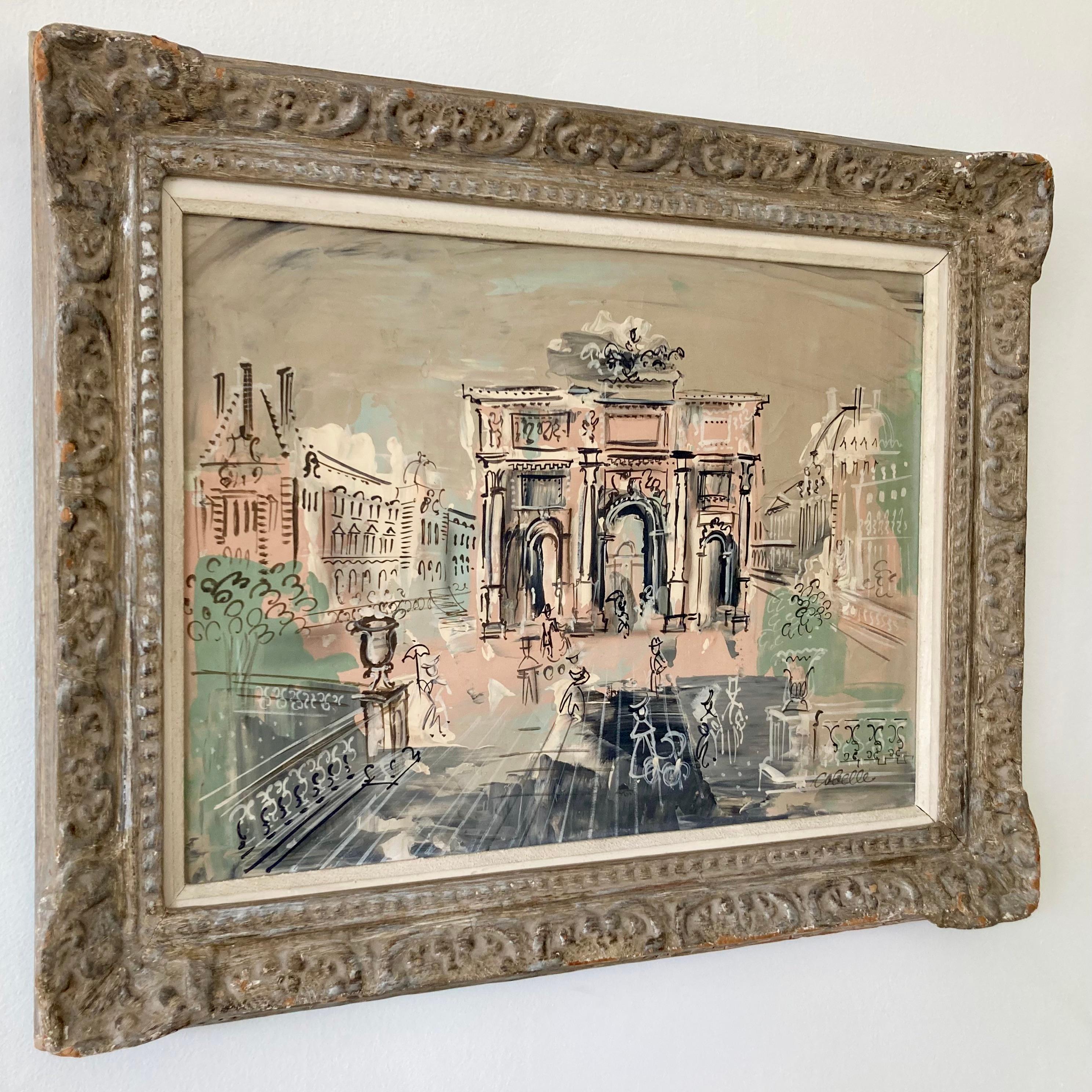 Charles Cobelle, Gemälde – Paris (Moderne der Mitte des Jahrhunderts) im Angebot