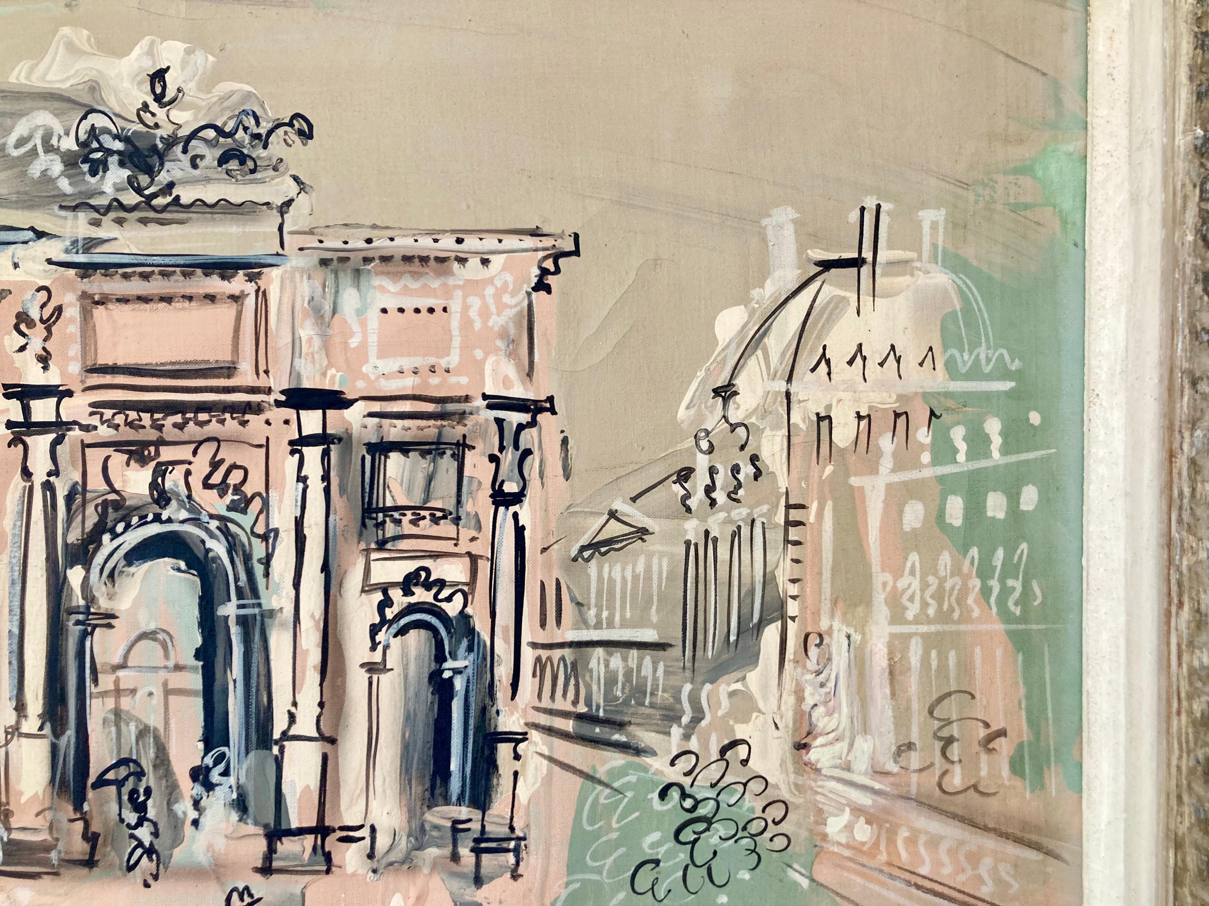 Charles Cobelle, Gemälde – Paris (Leinwand) im Angebot