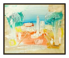 Charles Cobelle Original Oil Painting On Canvas Signed Paris Cityscape Artwork