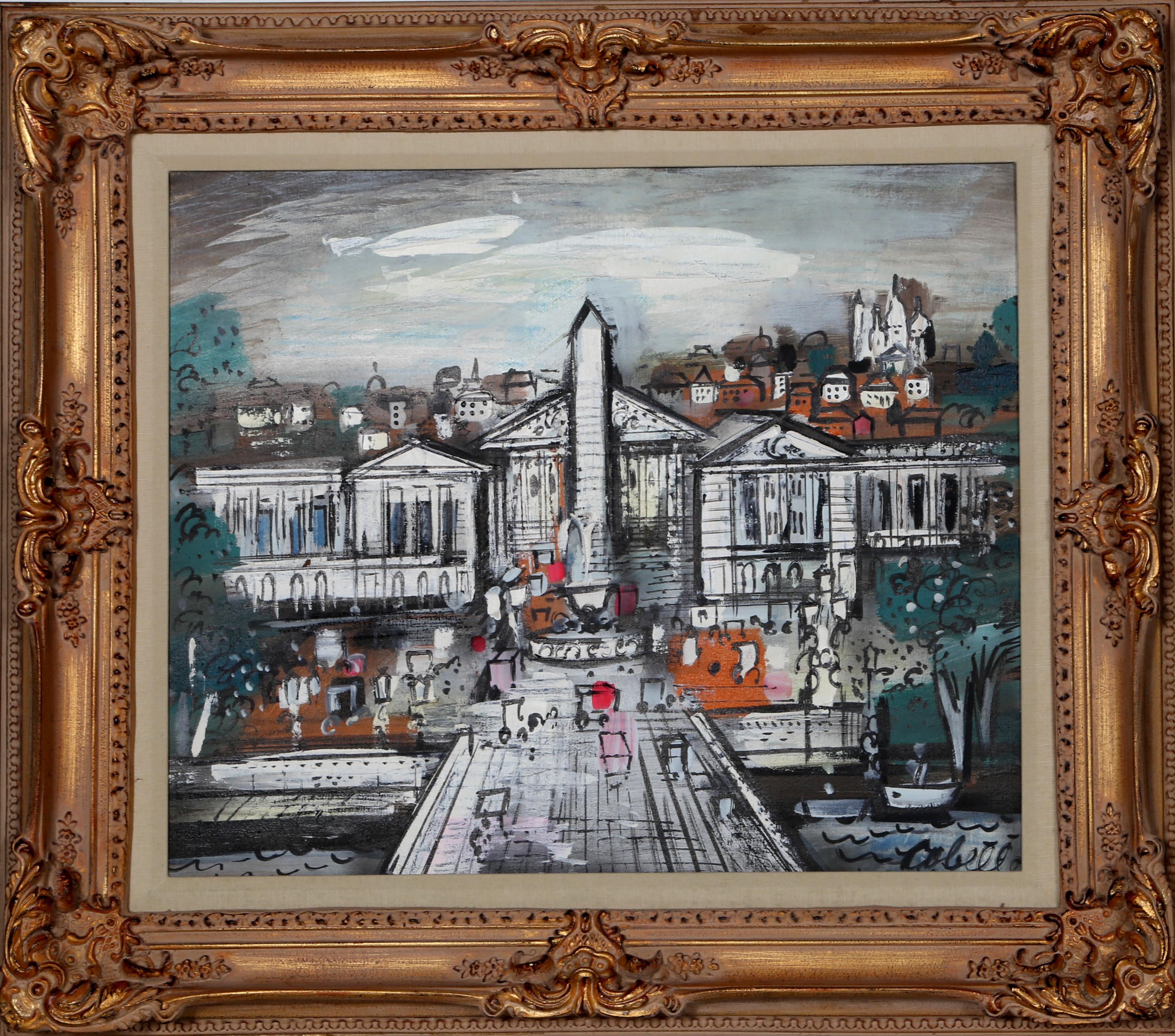 Peinture encadrée « Luxor Obelisk 1, Paris » de Charles Cobelle