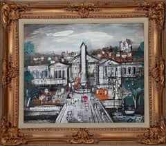 Luxor Obelisk 1, Paris Framed Painting by Charles Cobelle