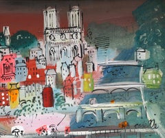 Les ponts de Paris, peinture impressionniste de Charles Cobelle