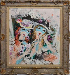 Paris Modern Portrait of Two Women by Charles Cobelle