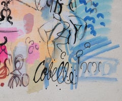 Pantheon e Ponte 2, acquerello di Charles Cobelle