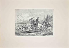 Roman Countryside and Shepherds - Etching After Charles Coleman-1992