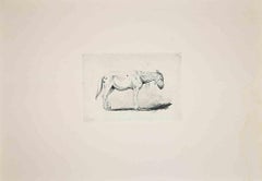 The Donkey - Original Etching After Charles Coleman - 1992