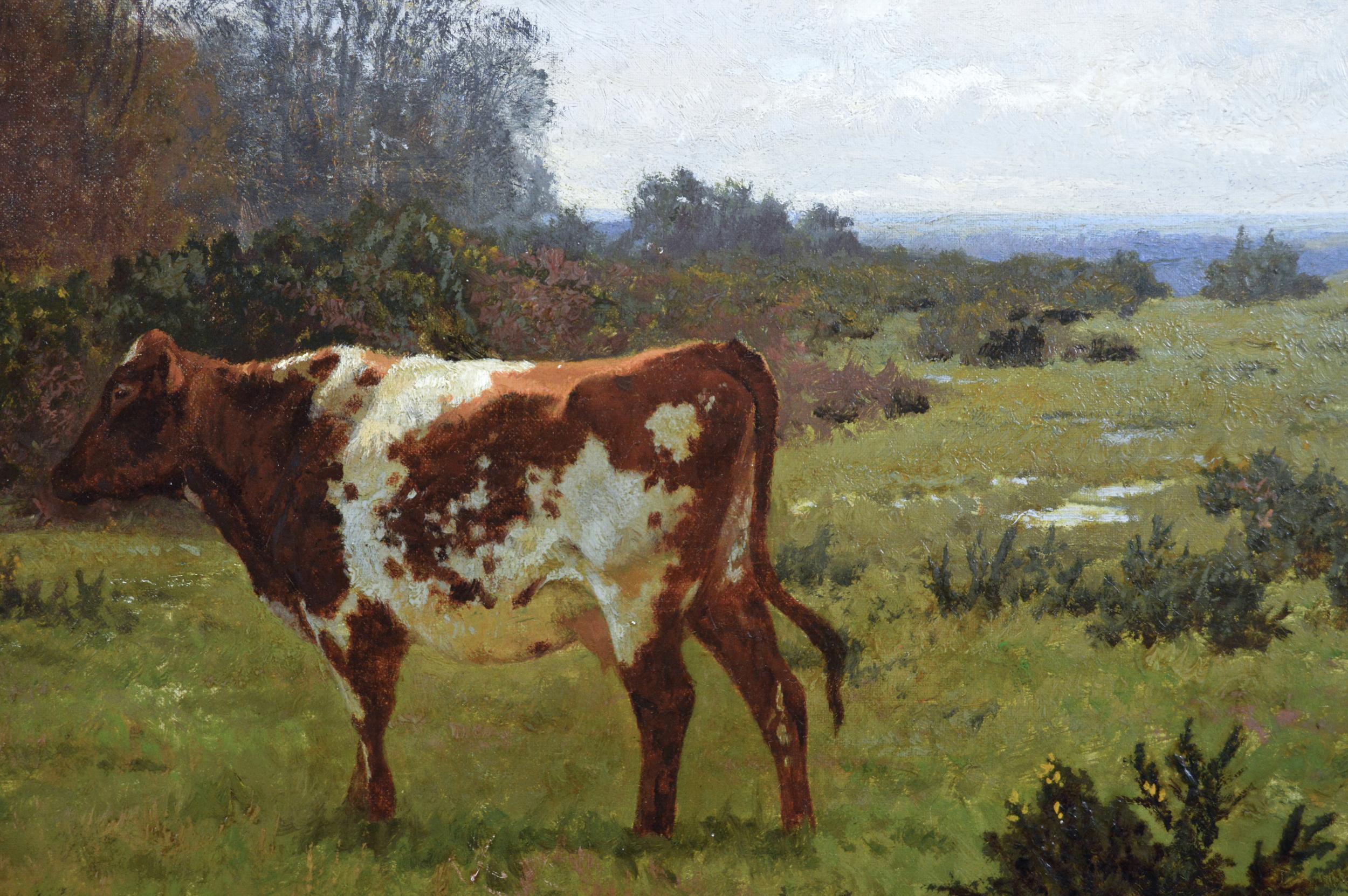 oil painting cows