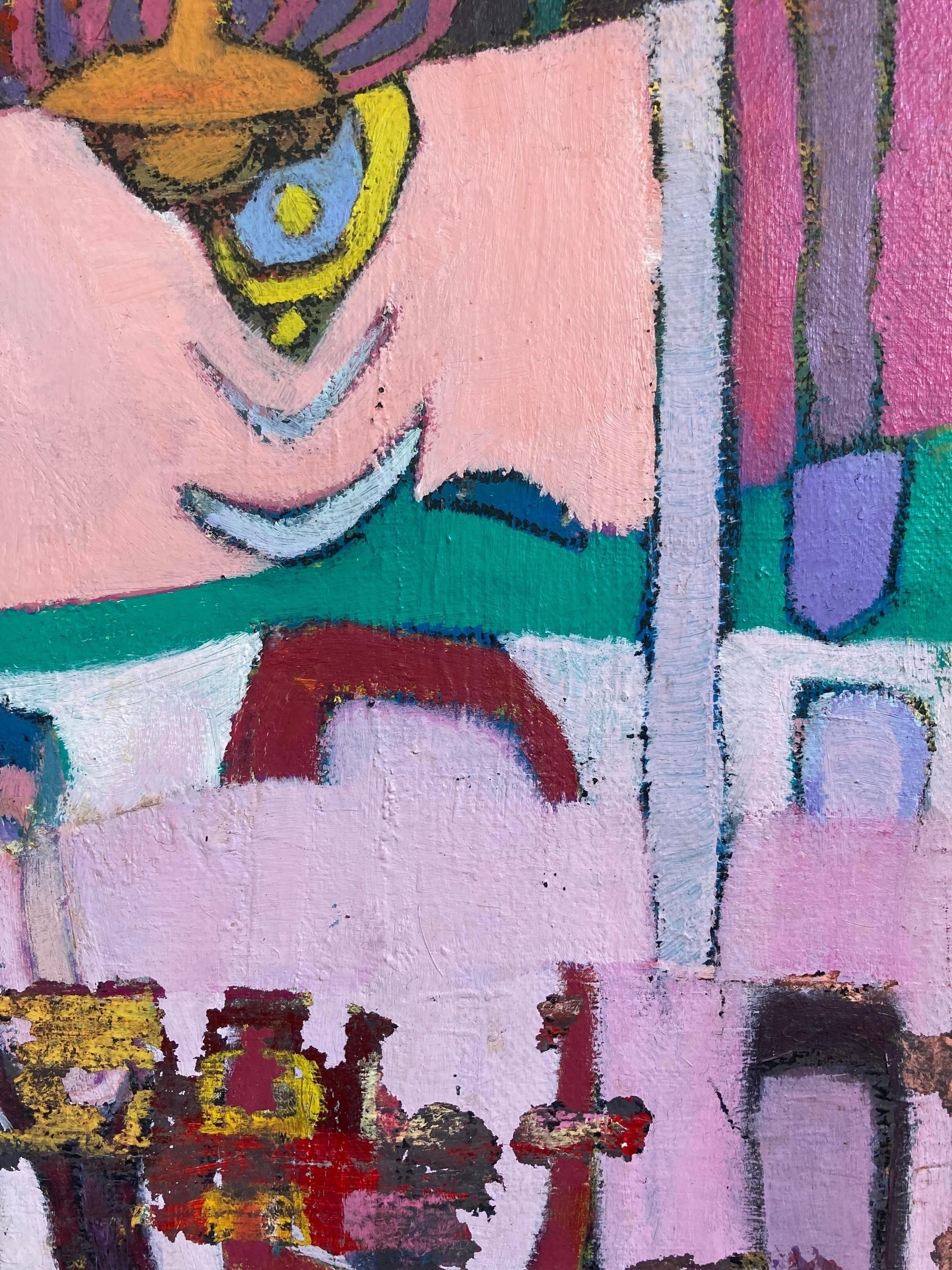 Bird's Eye (quadro astratto contemporaneo con cornice) - Painting Astratto di Charles Collins
