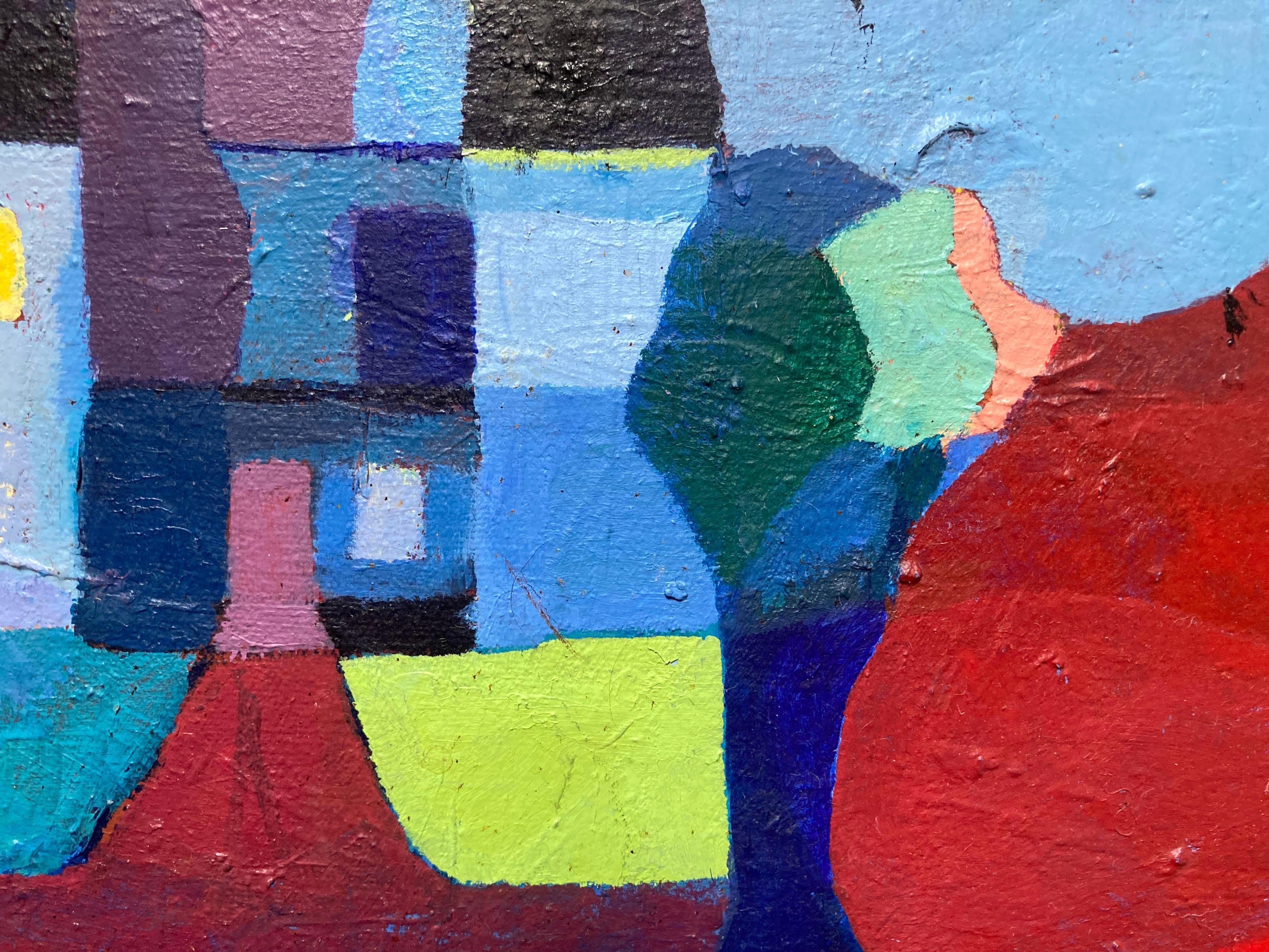 House of Blues (peinture abstraite contemporaine) - Painting de Charles Collins