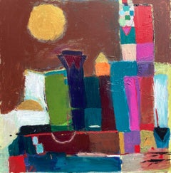 Skyline (peinture abstraite contemporaine d'Orleans)