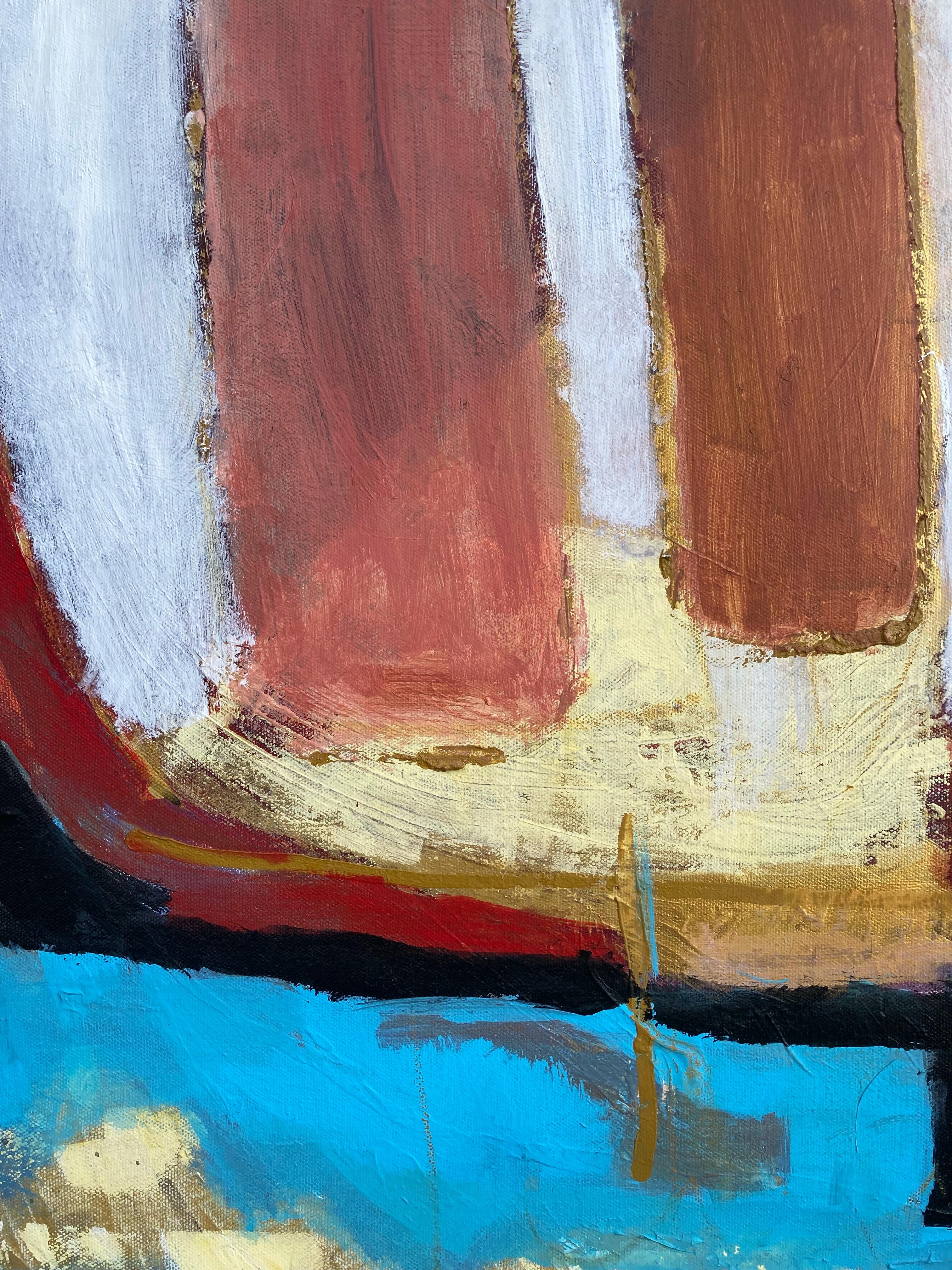 Trois esprits (peinture abstraite contemporaine) - Abstrait Painting par Charles Collins