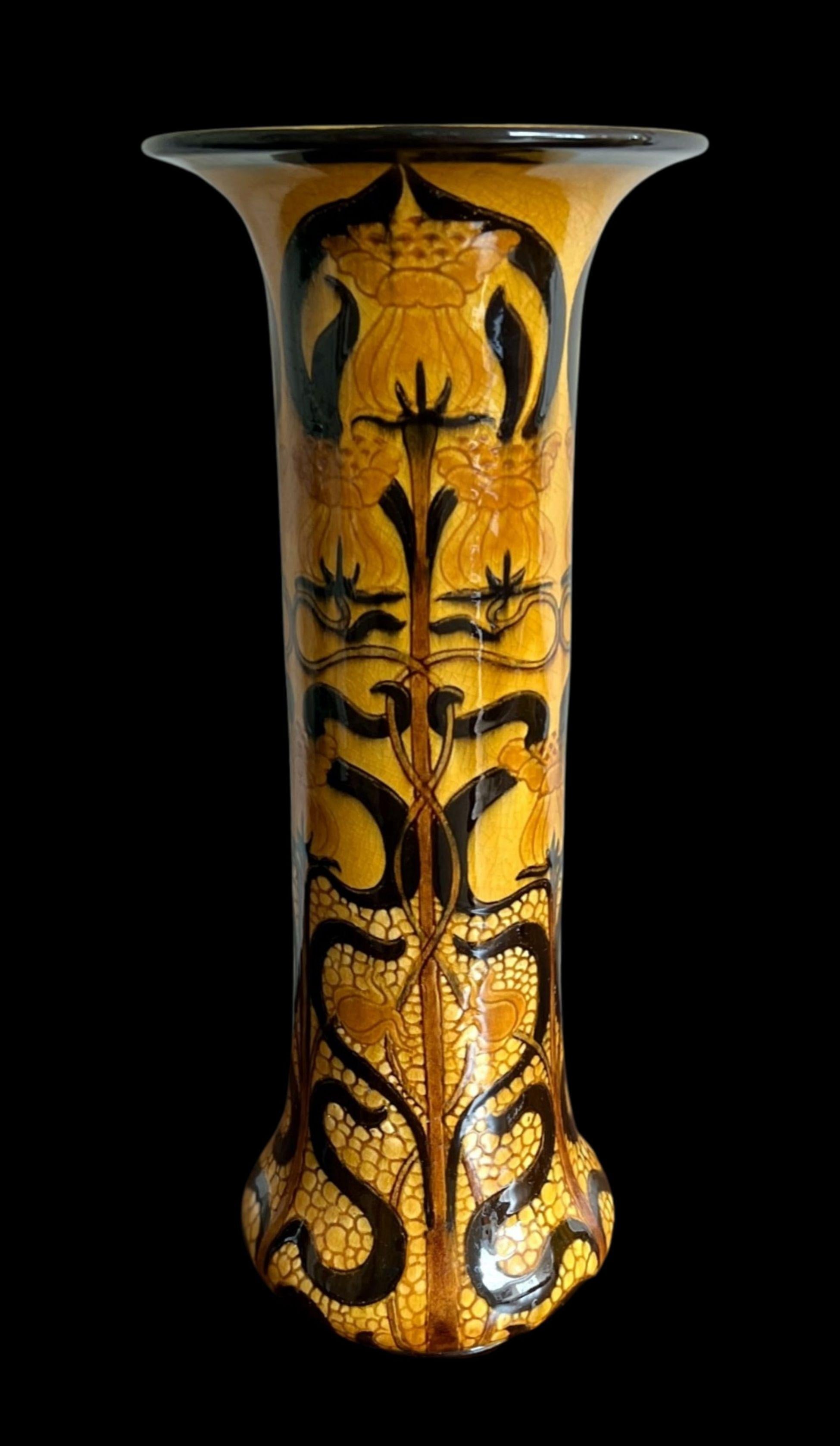 Art Nouveau Charles Collis Vase For Sale