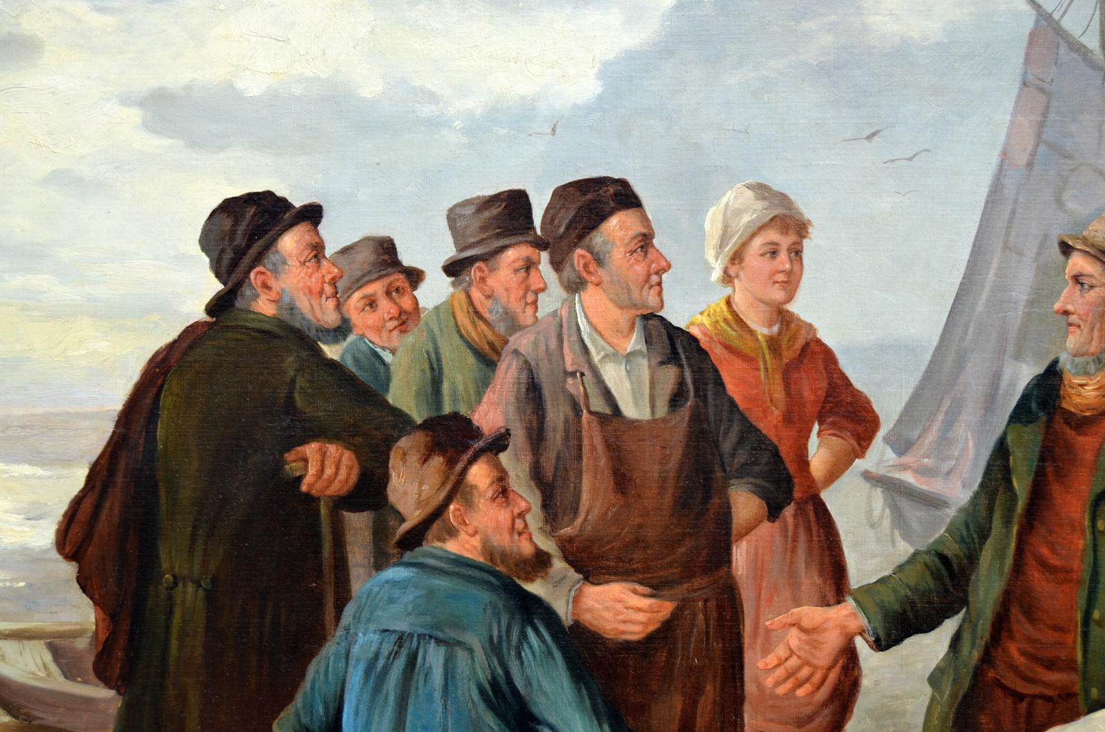 Charles Constantino - Breton Fishermen, 1891 (Spätes 19. Jahrhundert)