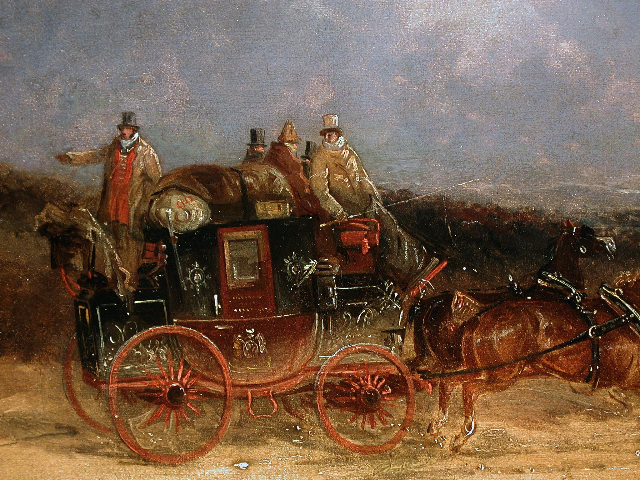 The Royal Mail Coach  - Painting by Charles Cooper Henderson 