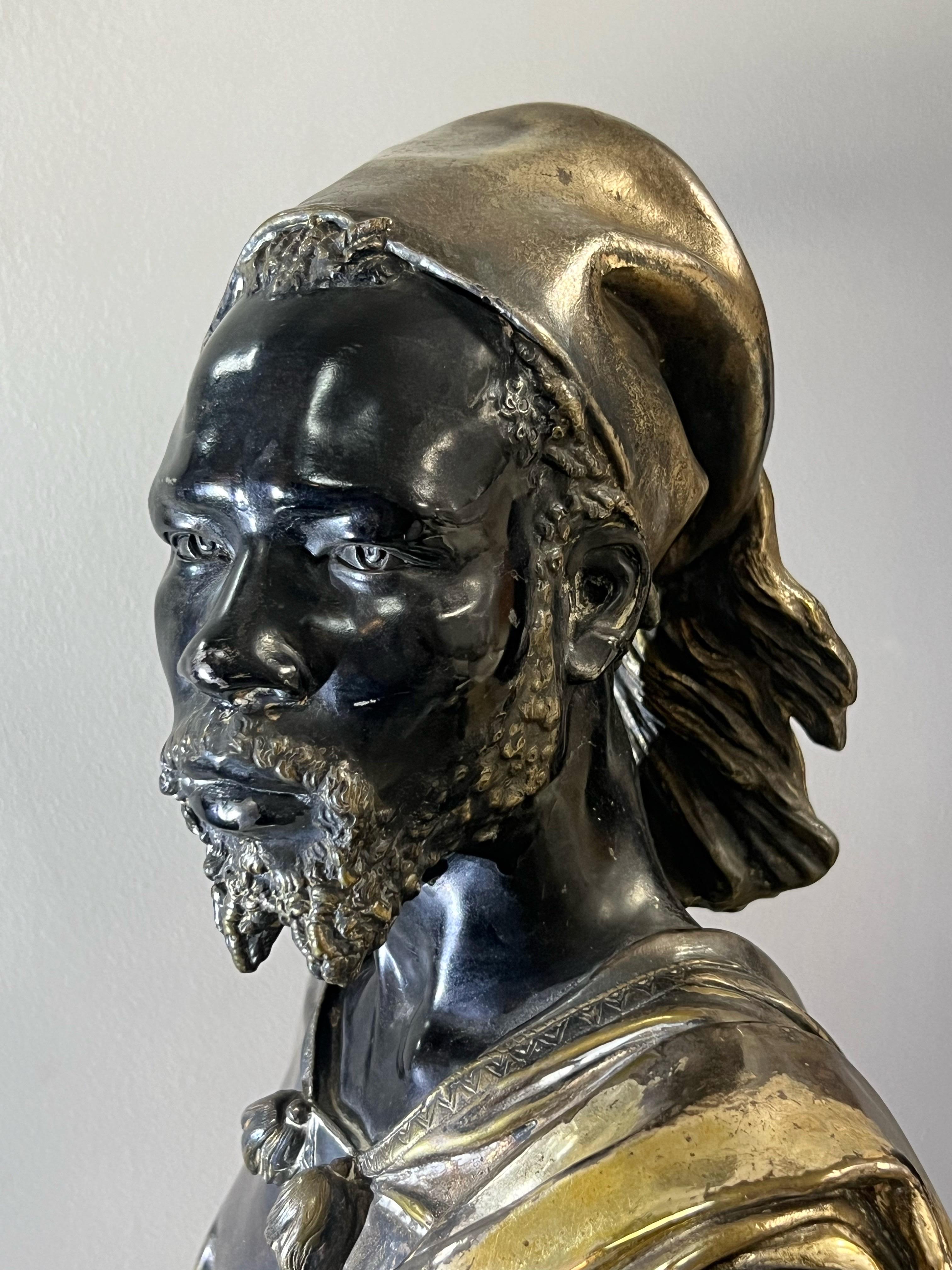 Sculpture en bronze de Charles Cordier Saïd Abdallah, de la Tribu de Mayac 1800'. en vente 4