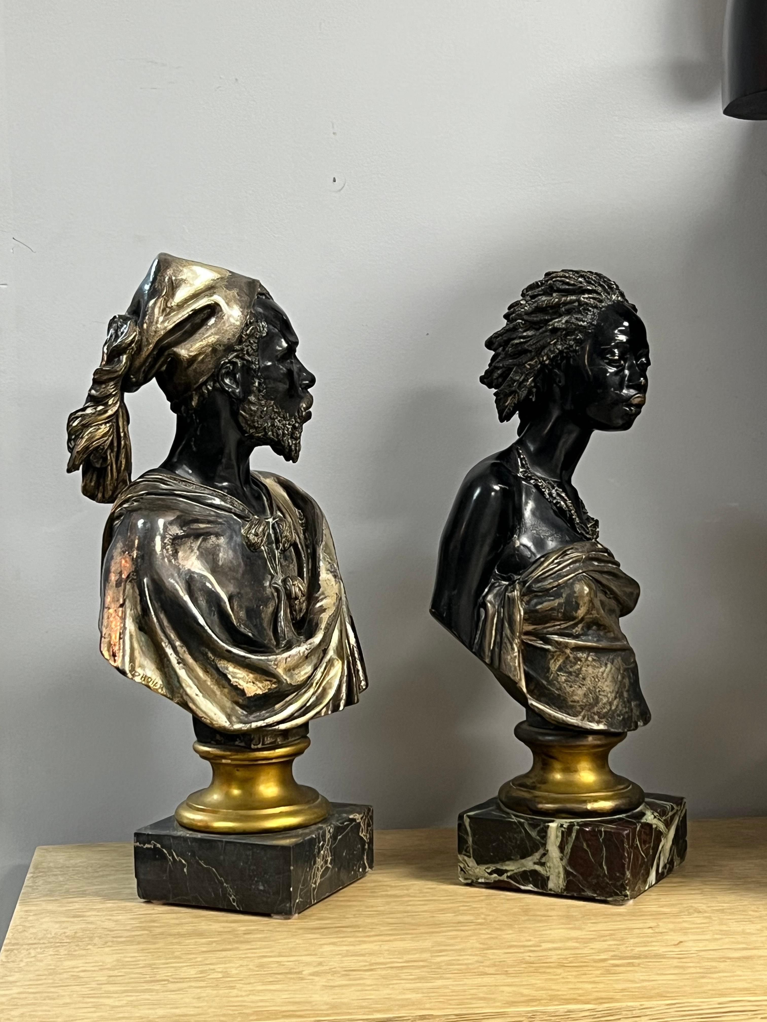 Sculpture en bronze de Charles Cordier Saïd Abdallah, de la Tribu de Mayac 1800'. en vente 10