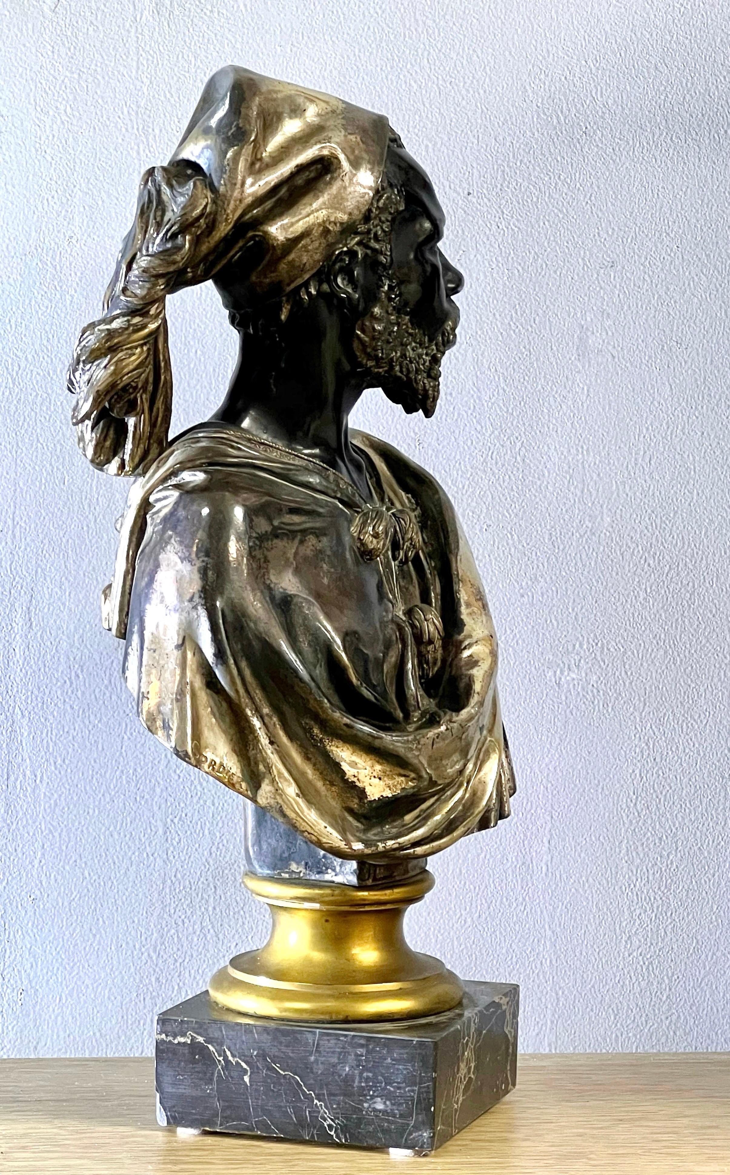 Européen Sculpture en bronze de Charles Cordier Saïd Abdallah, de la Tribu de Mayac 1800'. en vente