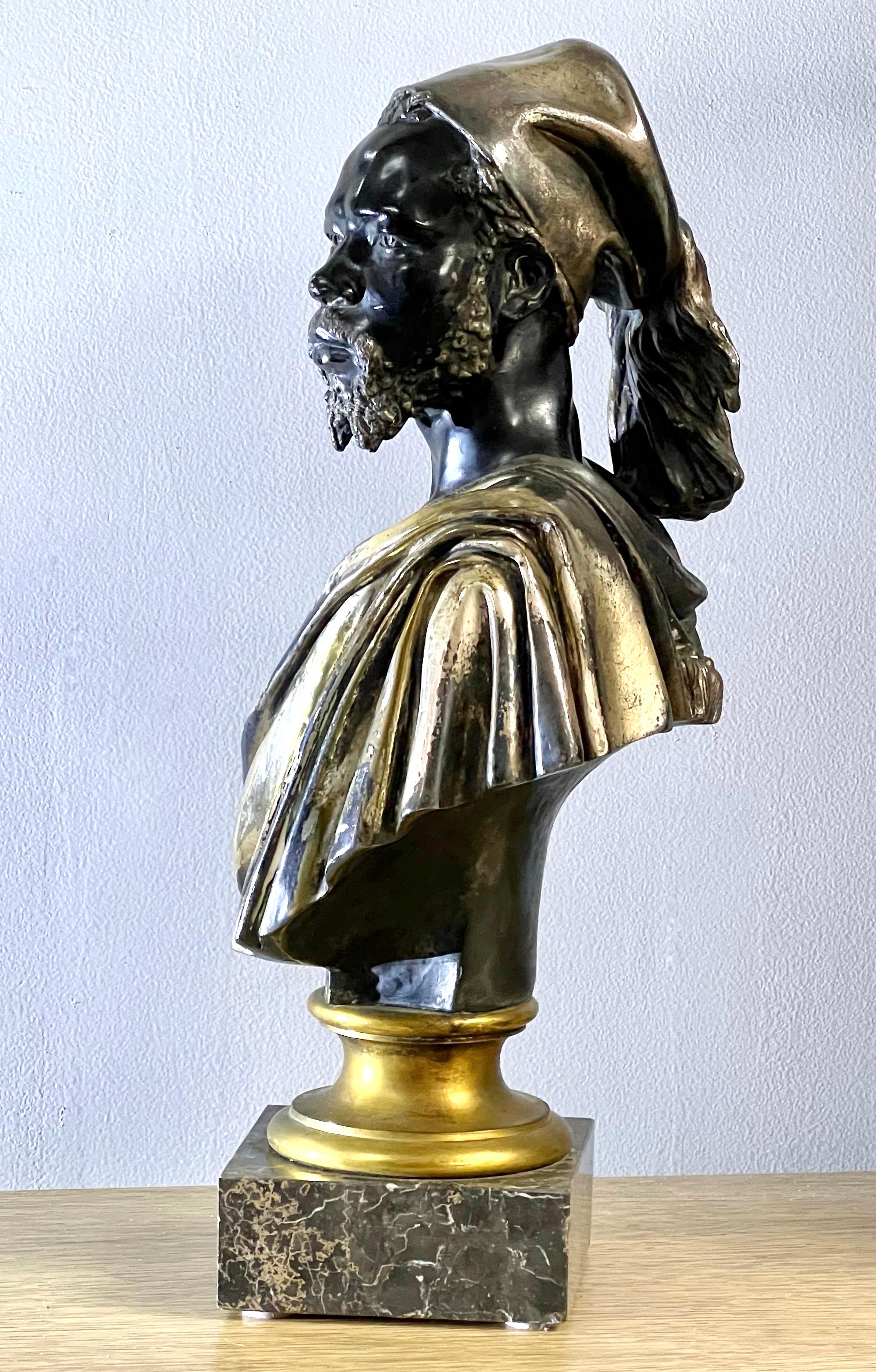 Charles Cordier Bronze-Skulptur Saïd Abdallah, de la Tribu de Mayac 1800' im Angebot 1