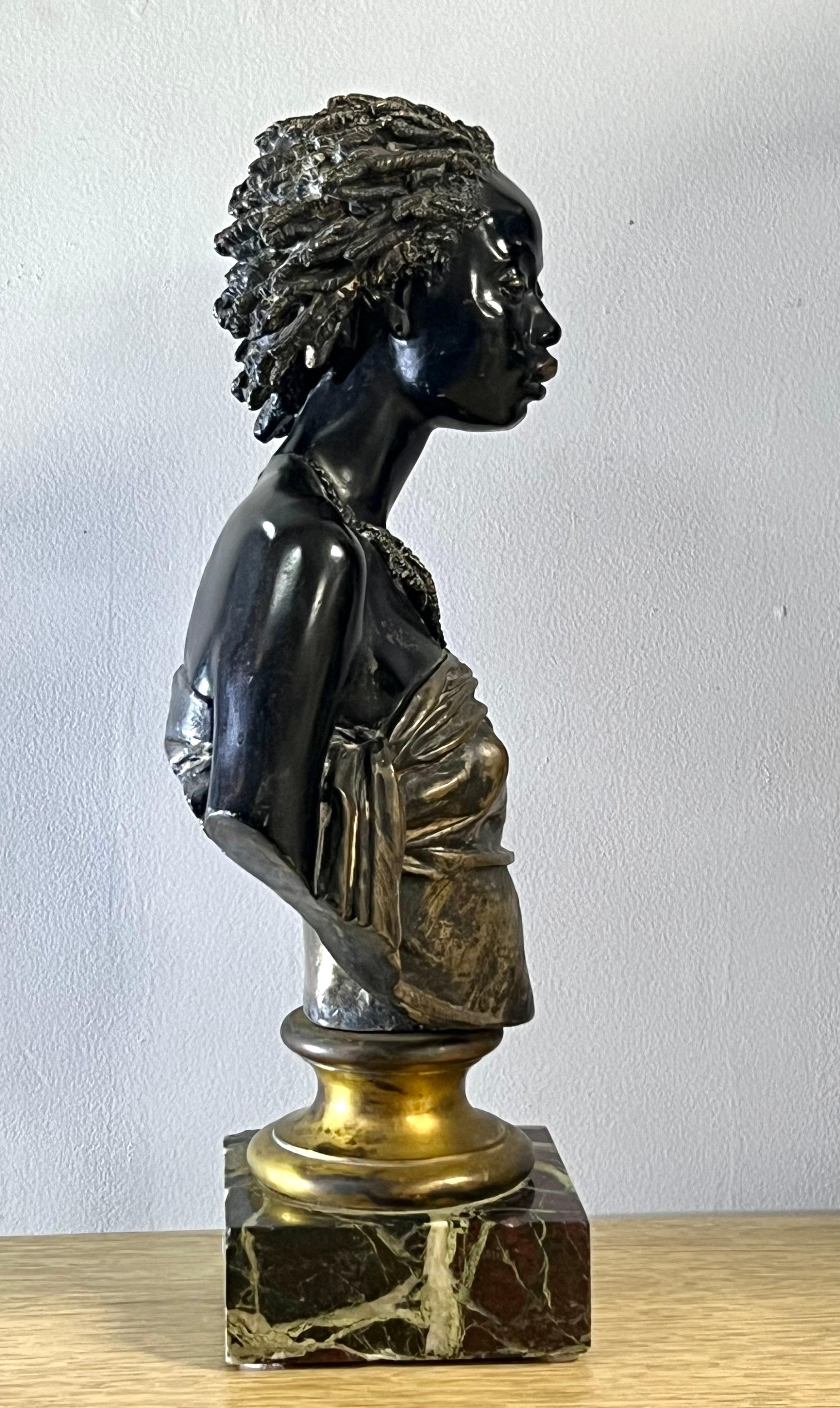 Milieu du XIXe siècle Charles Charles Cordier Sculpture en bronze Vénus Africaine  1800s en vente