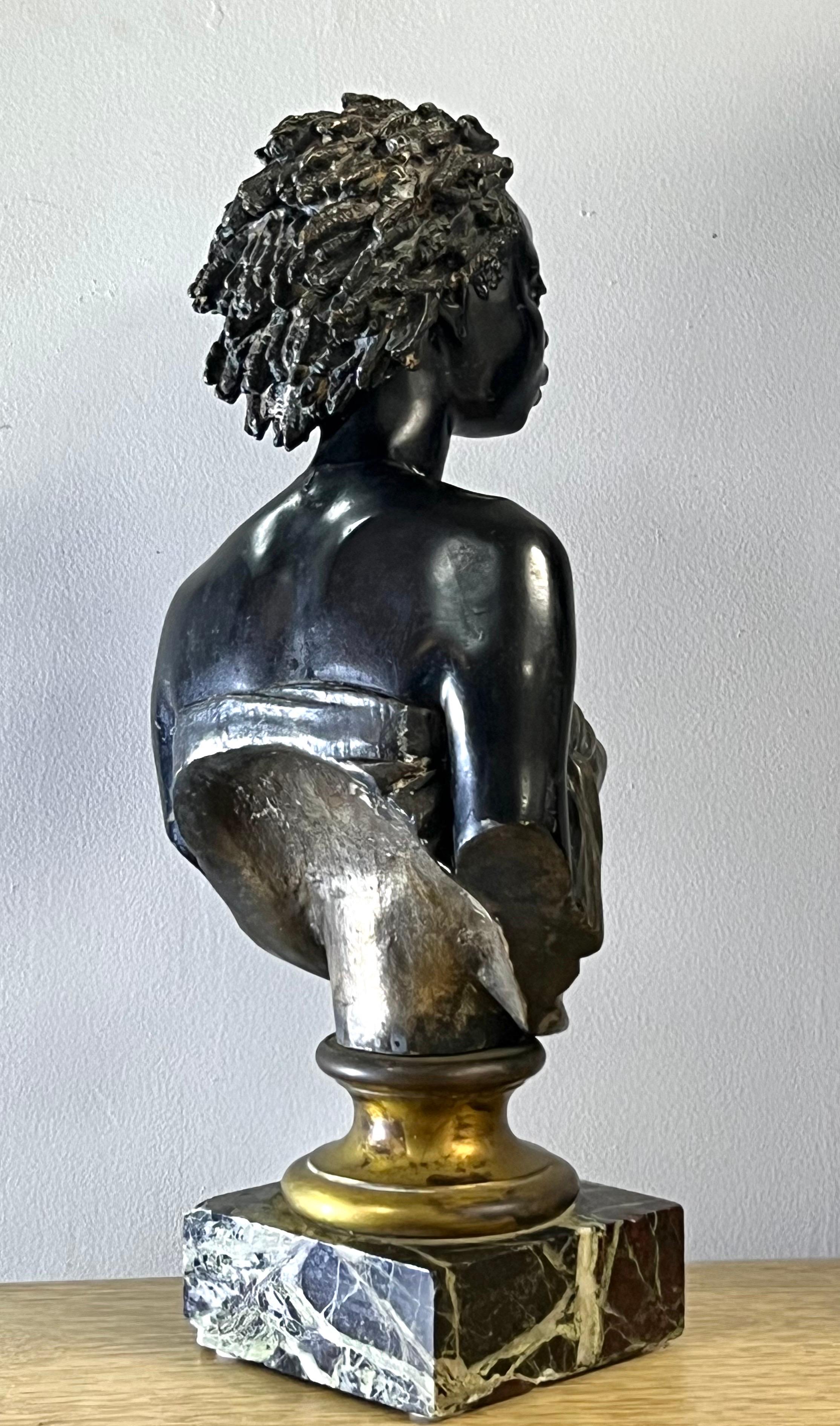 Charles Charles Cordier Bronze Sculpture Venus Africaine  1800s For Sale 1
