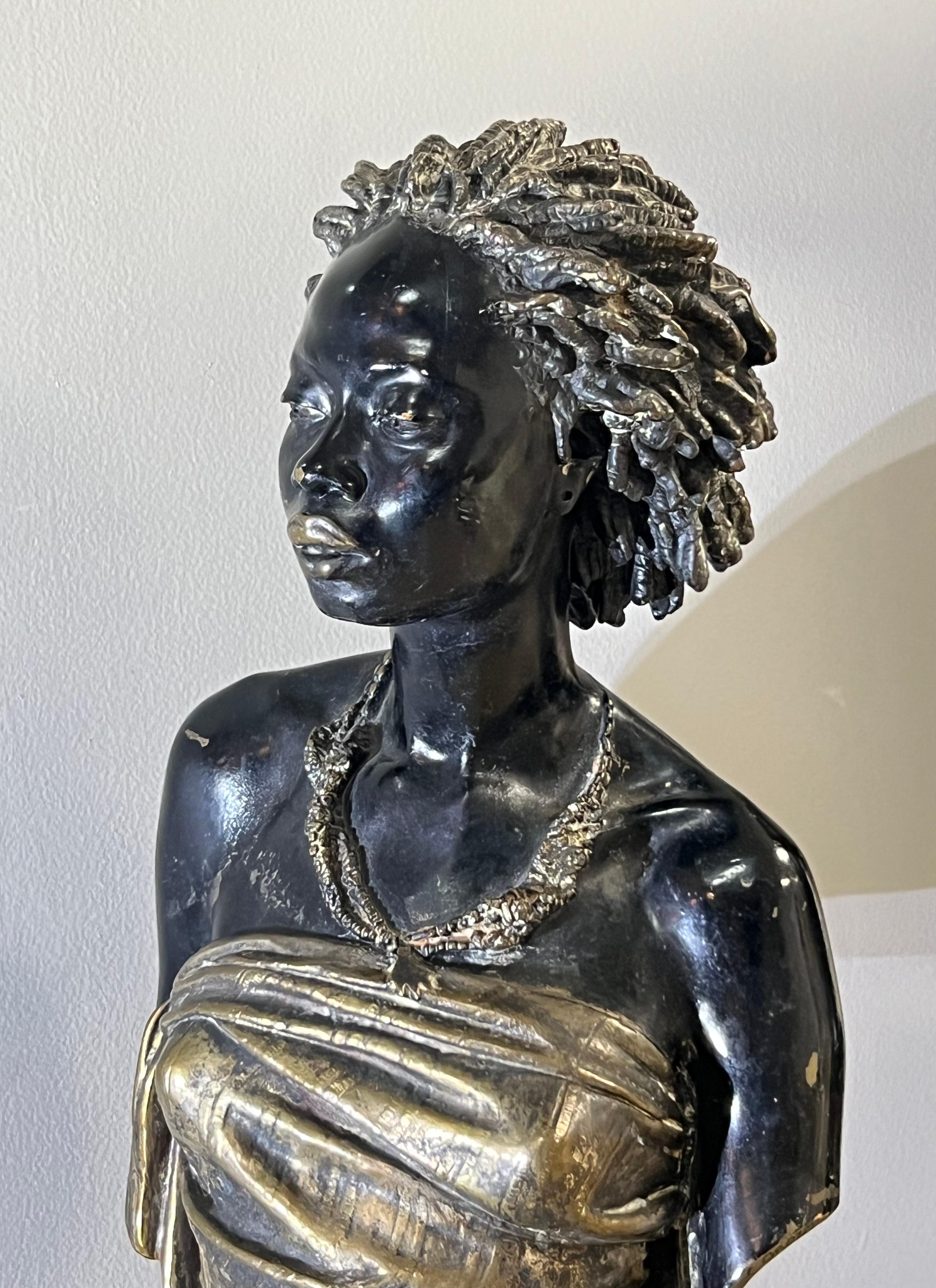 Charles Charles Cordier Sculpture en bronze Vénus Africaine  1800s en vente 2