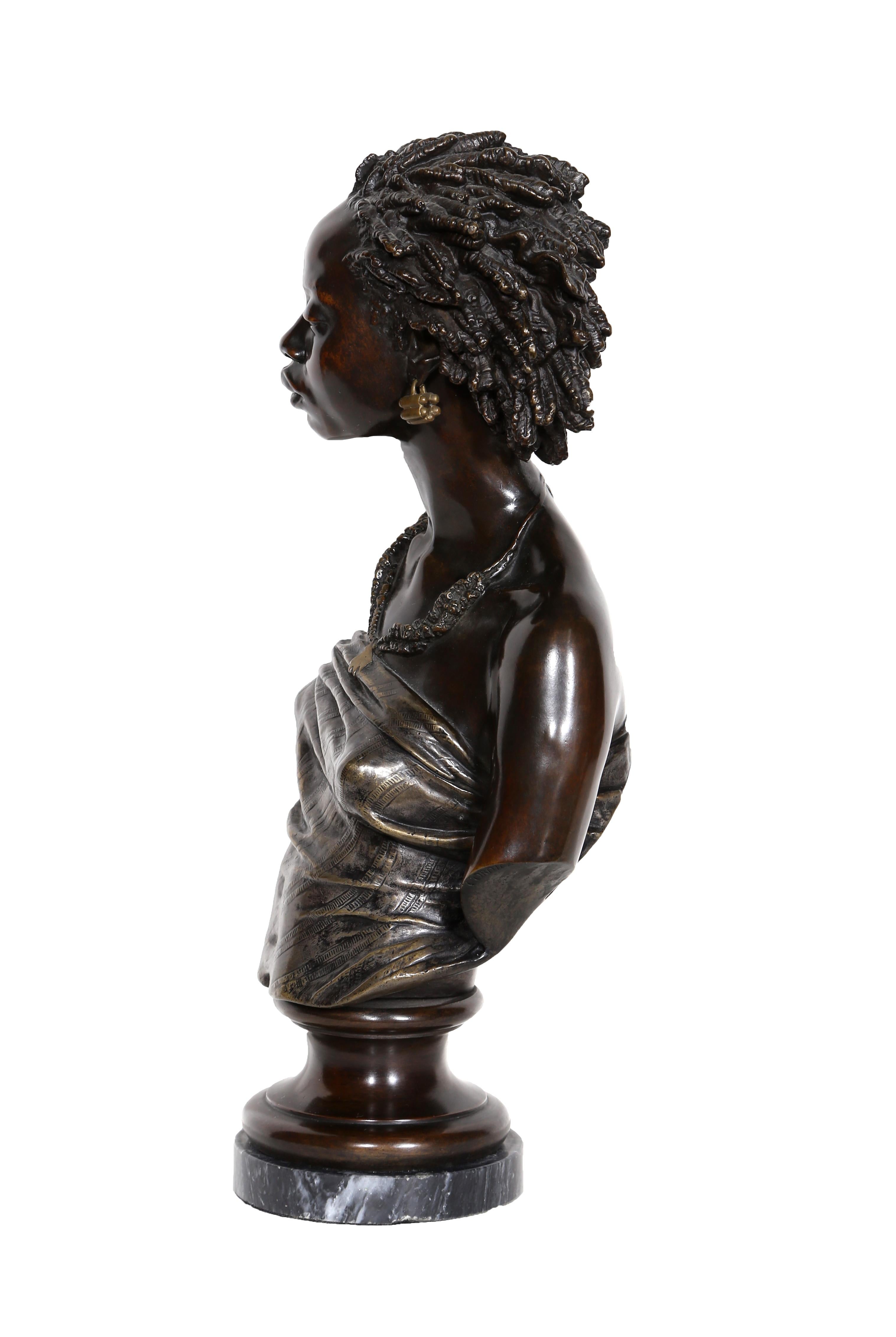 Venus Afrikanisch, Bronze von Charles Cordier im Angebot 1