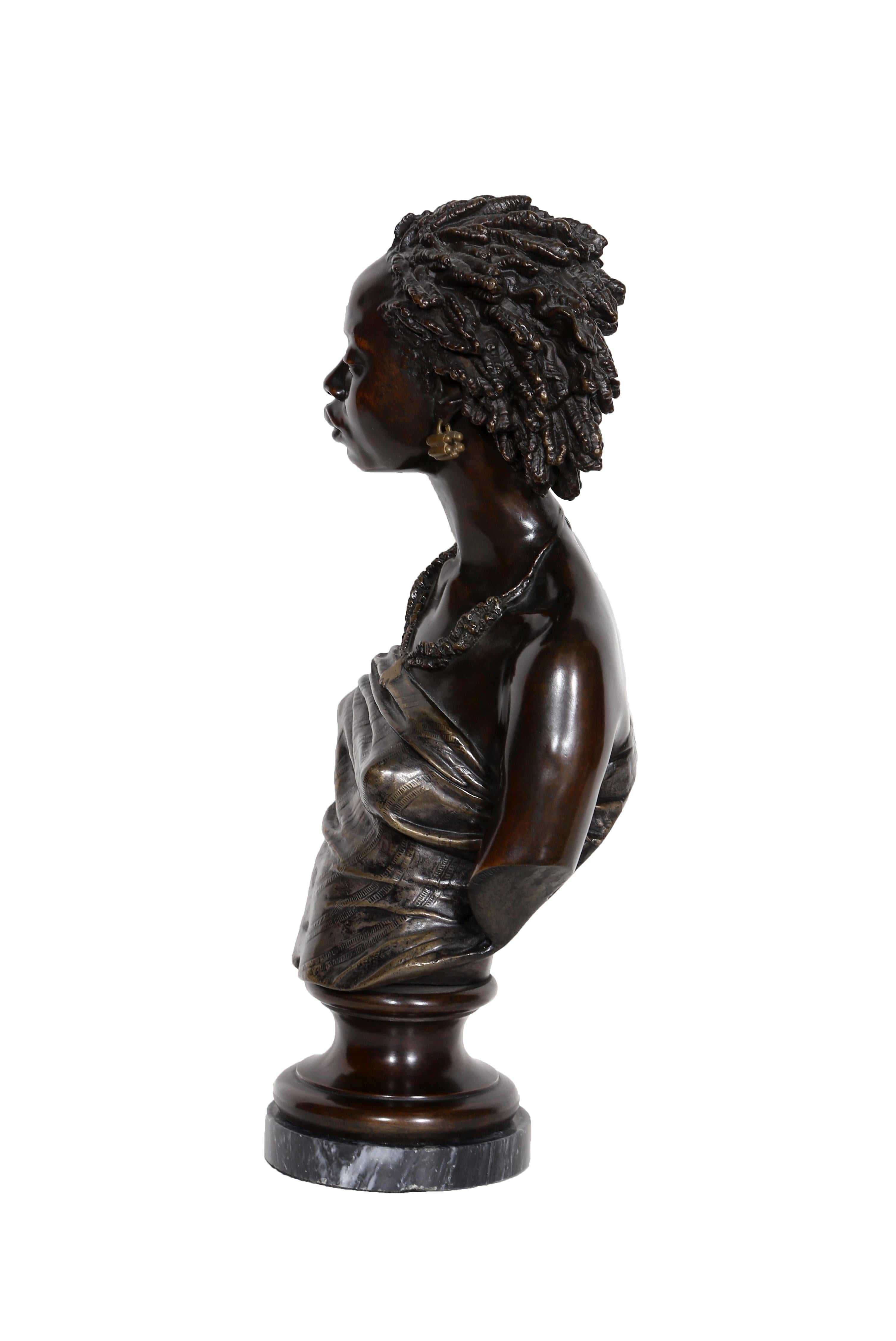 Venus Afrikanisch, Bronze von Charles Cordier im Angebot 3