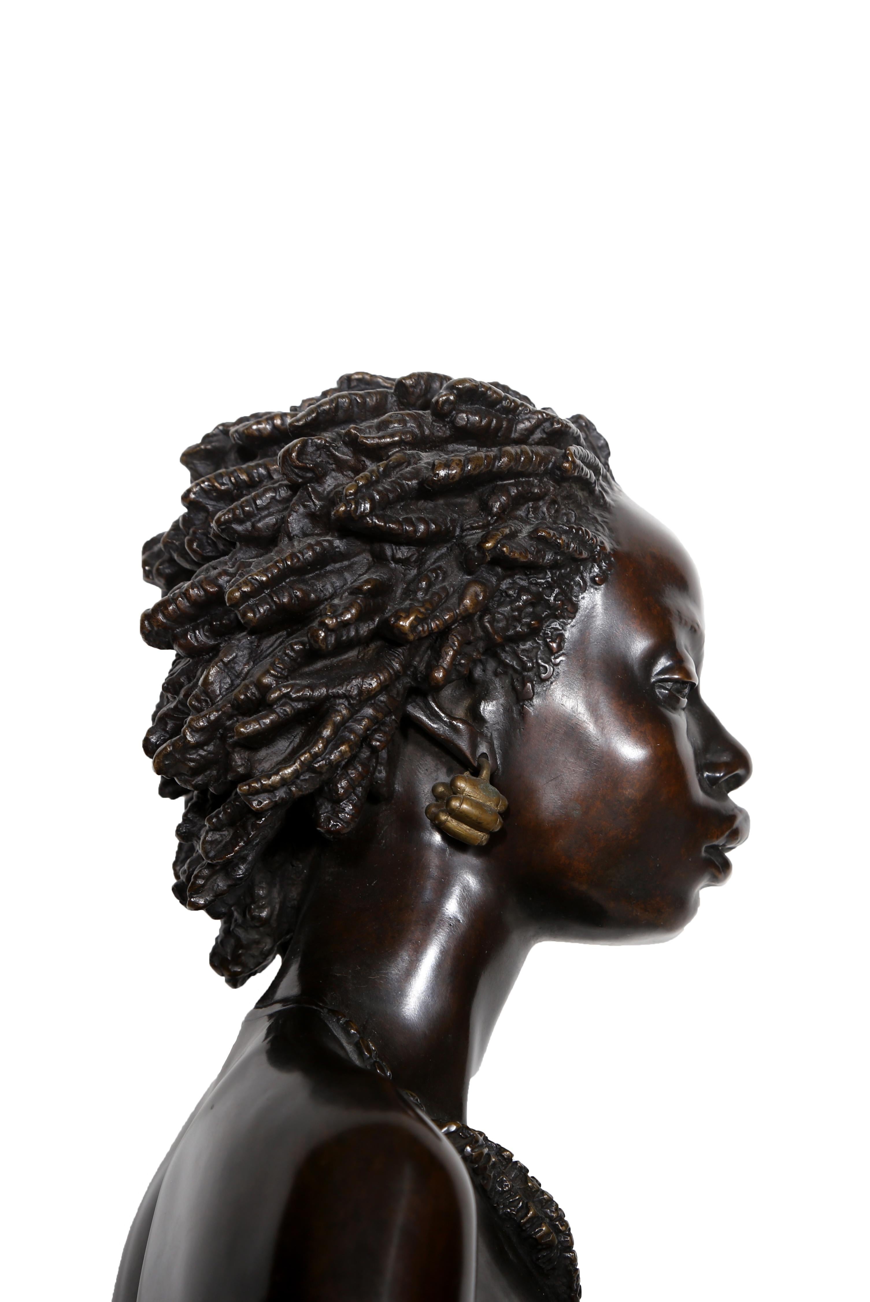 Venus Afrikanisch, Bronze von Charles Cordier im Angebot 4