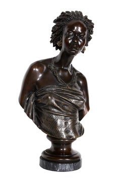 Antique Venus Africaine, Bronze by Charles Cordier