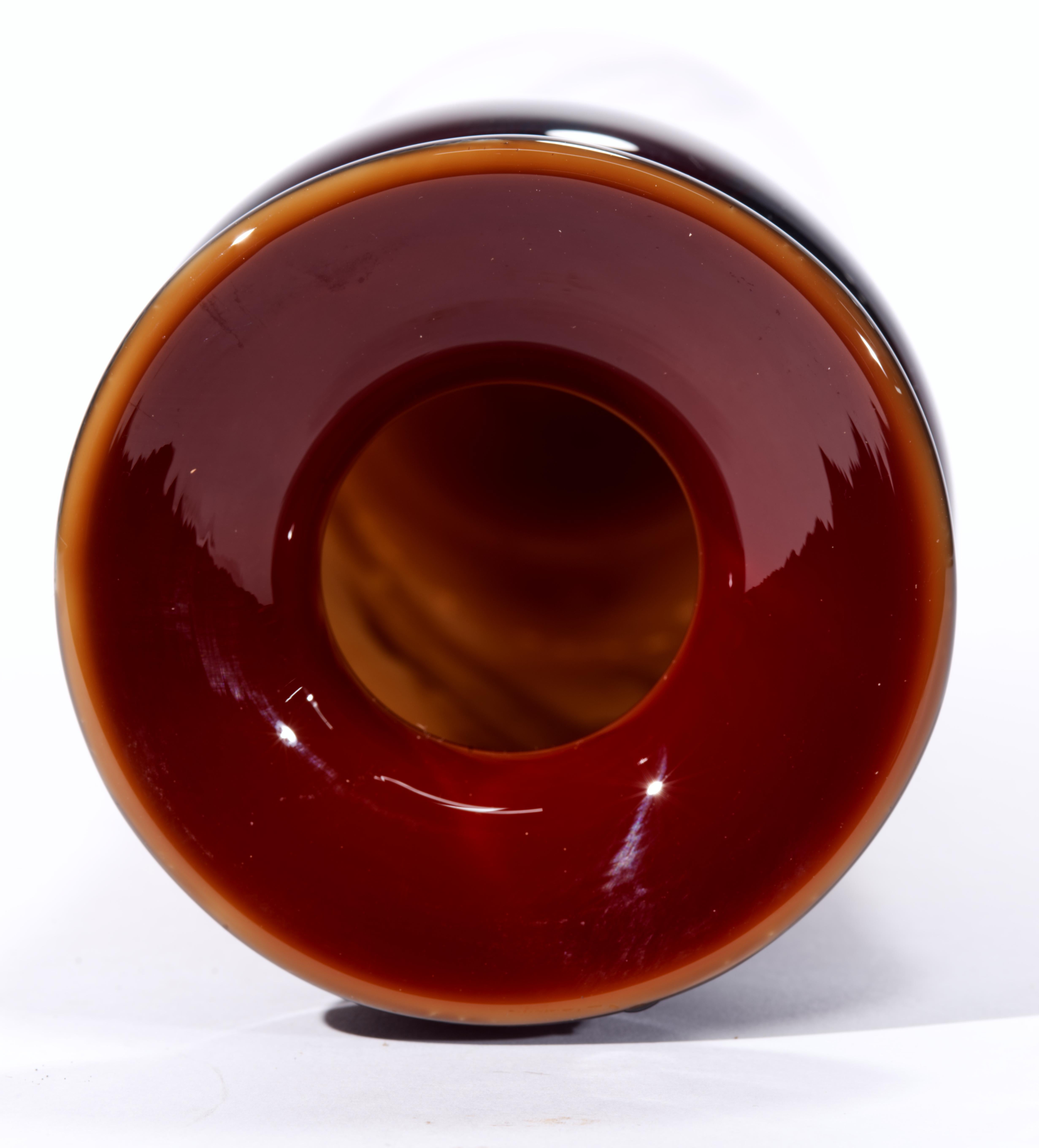 Vaso Charles Correll, Studio americano di vetro artistico 1979 In condizioni buone in vendita a Clifton Springs, NY